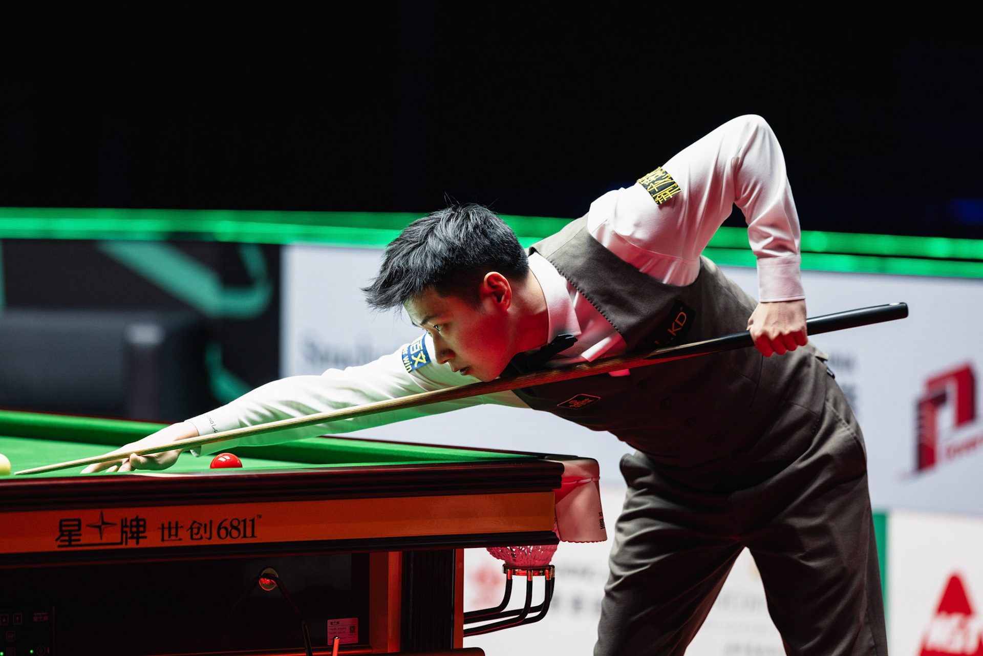 HONG KONG, China - FEBRUARY 05: Zhao Xintong of China plays a shot during WST World Grand Prix 2026 against Mark Selby of England at Kai Tak Arena on February 5, 2026 in Hong Kong, China, (Photo by Jack Ng/Alamy Live News)