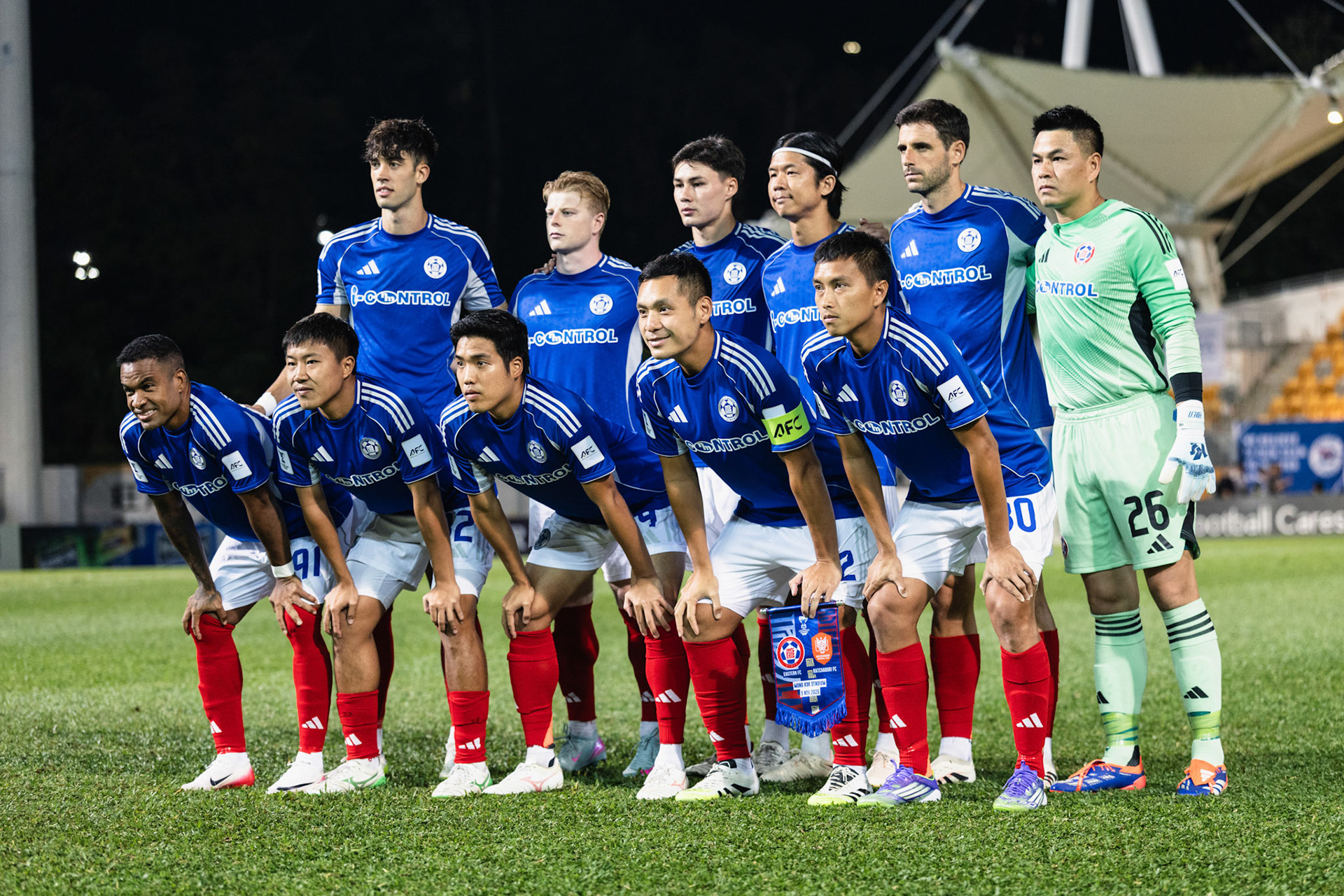 Mong Kok Stadium, HONG KONG, China: Team photo of Eastern FC of Hong Kong, China during AFC Champions League TWO - Eastern FC vs Ratchaburi FC at Mong Kok Stadium on November 5, 2025 in Hong Kong, China, (Photo by Jack Ng/Alamy Live News)
