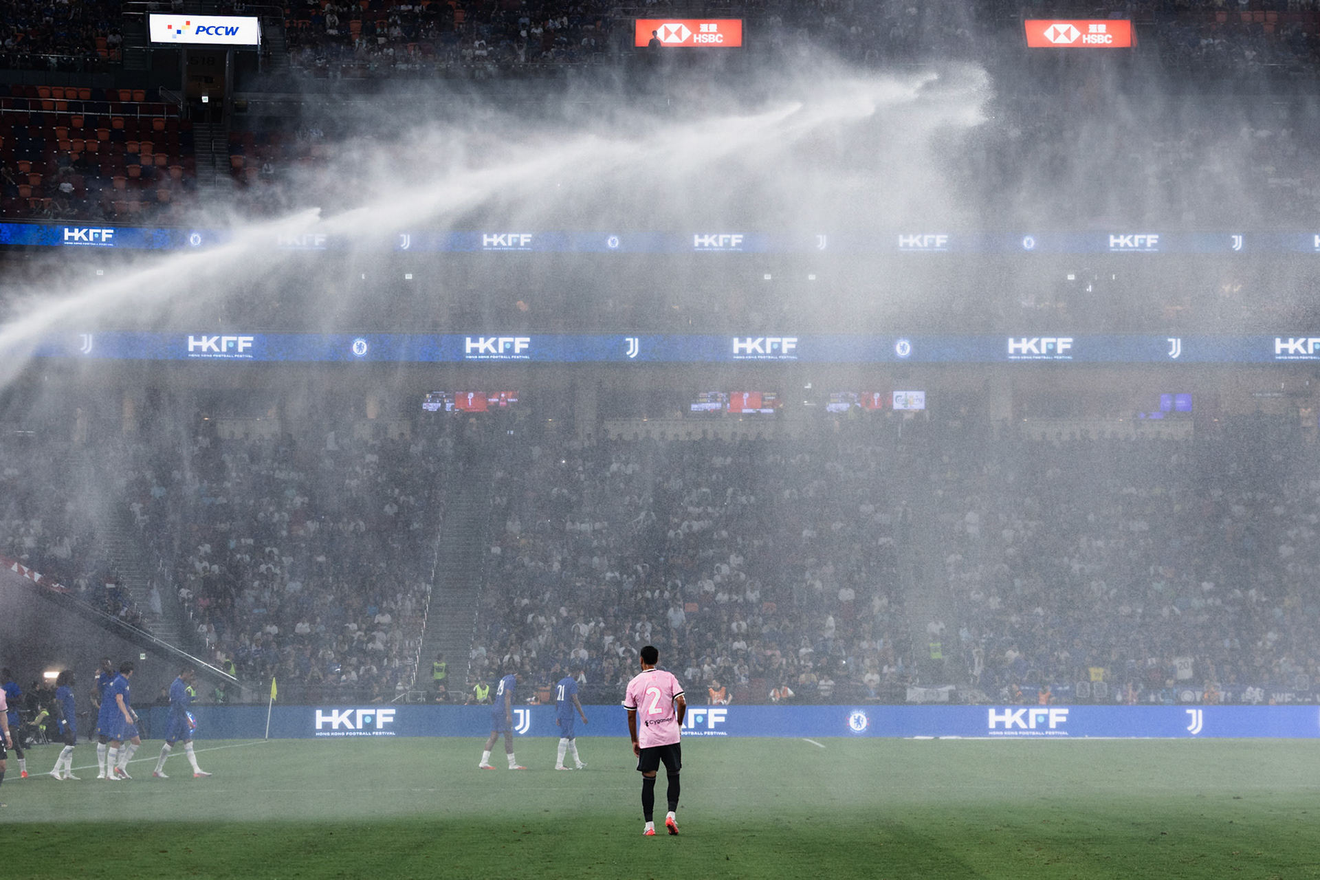HONG KONG, China - AUGUST 05: A general view from inside the Kai Tak Stadium, a world-class venue at the Kai Tak Sports Park in Hong Kong, during Hong Kong Football Festival (HKFF) 2026 - Chelsea vs Juventus at Kai Tak Stadium on August 5, 2026 in Hong Kong, China, (Photo by Jack Ng/Alamy Live News)