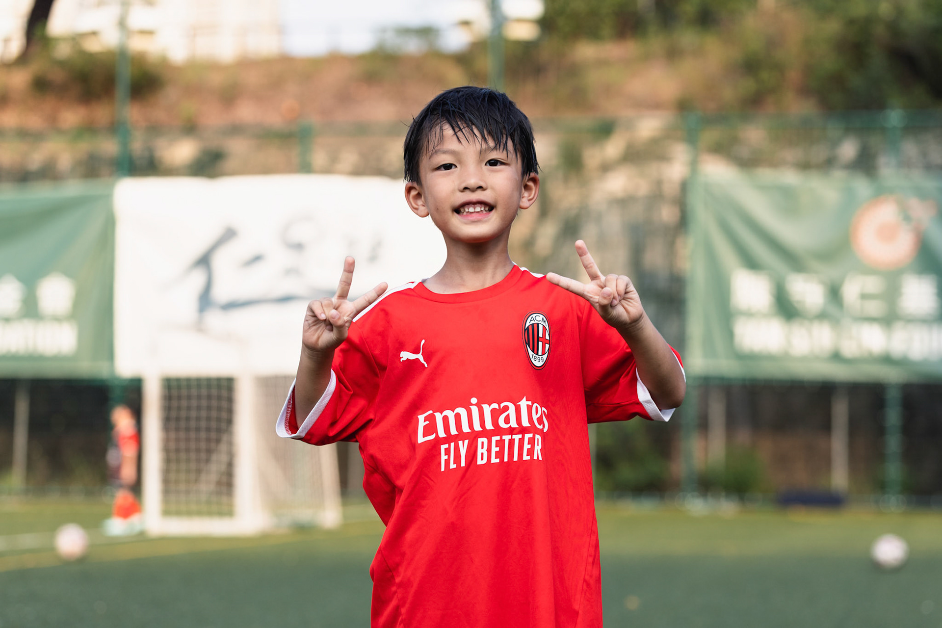 HONG KONG, China - JULY  25:  during AC Milan Kai Tak Soccer Activation at Kai Tak Mall 1 Rooftop on July 25, 2025 in Hong Kong, China, (Photo by Jack Ng/Pixel Images)