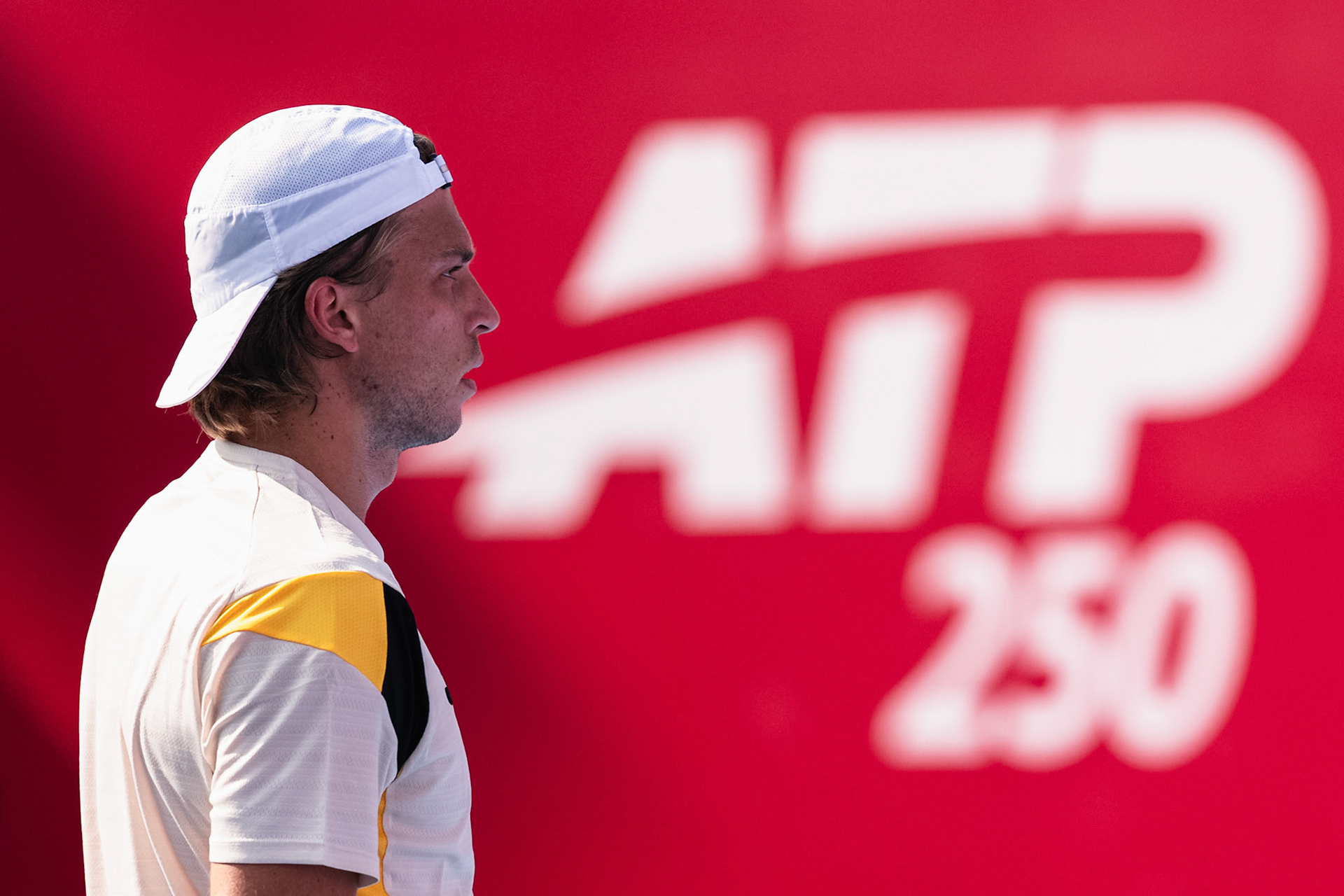 HONG KONG, China - JANUARY 06: during the Bank of China Hong Kong Tennis Open 2026 (ATP 250) men's single round of 32 match against xxx at Victoria Park Tennis Centre Court on January 6, 2026 in Hong Kong, China, (Photo by Jack Ng/Alamy Live News)