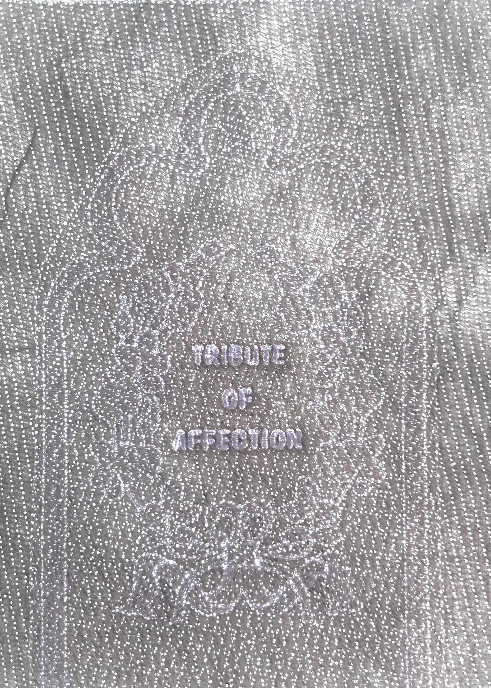 "Tribute of Affection" (digital embroidery on fabric)