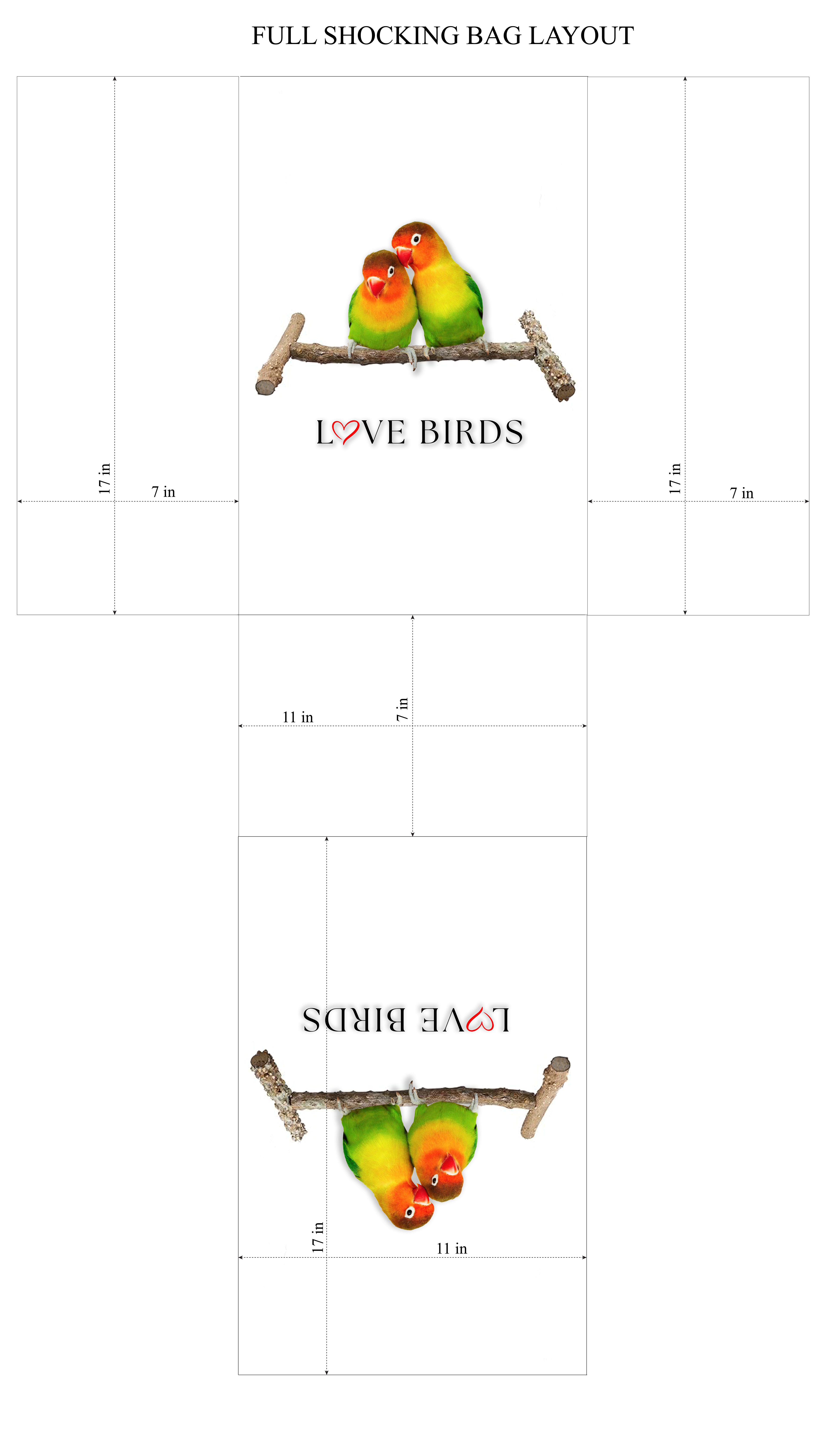 Full layout of bag size