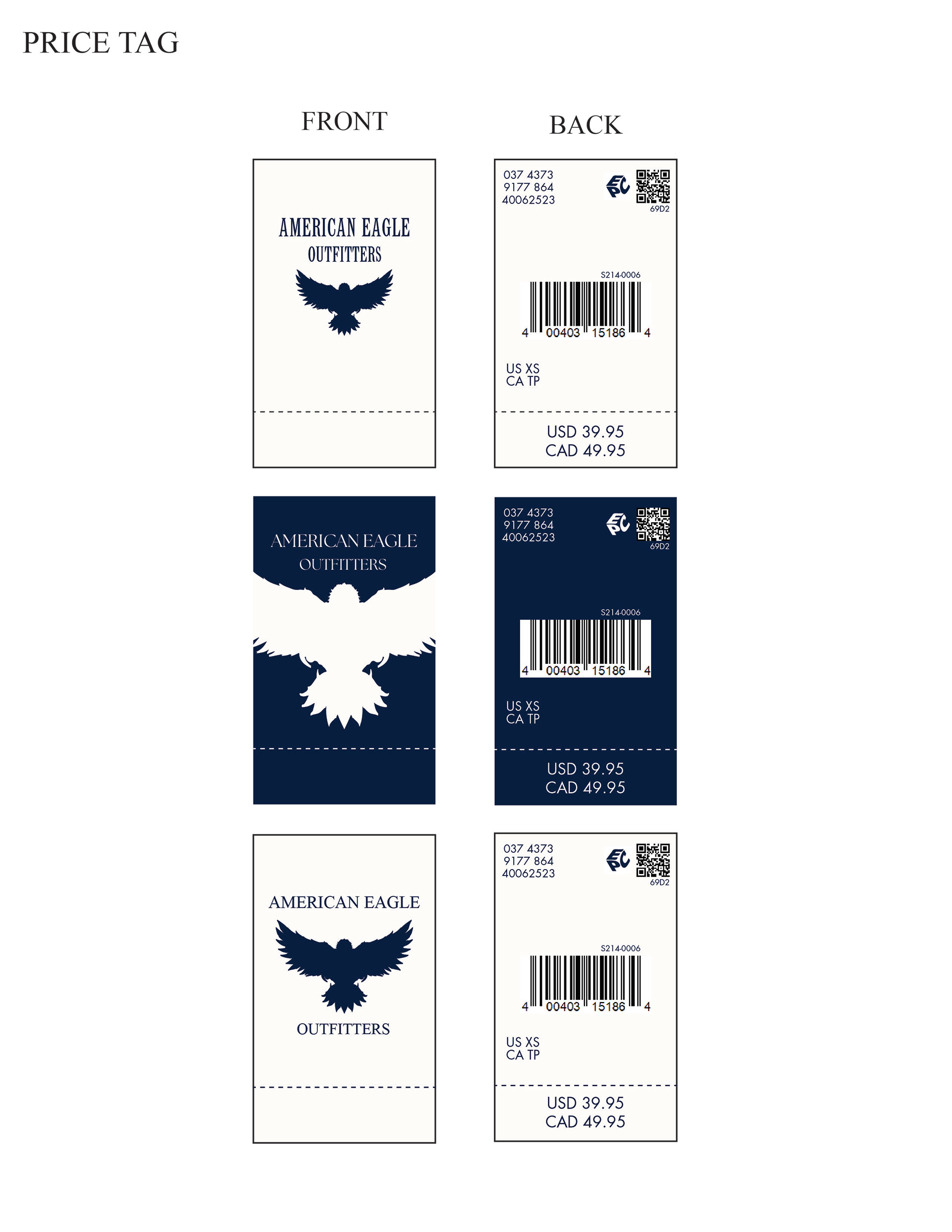 Concept Ideas for Price Tags