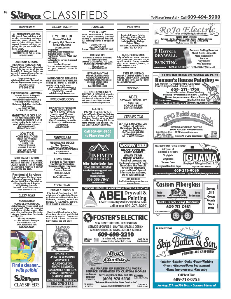 The SandPaper Classifieds Page 3 - Week of 12/17/2025