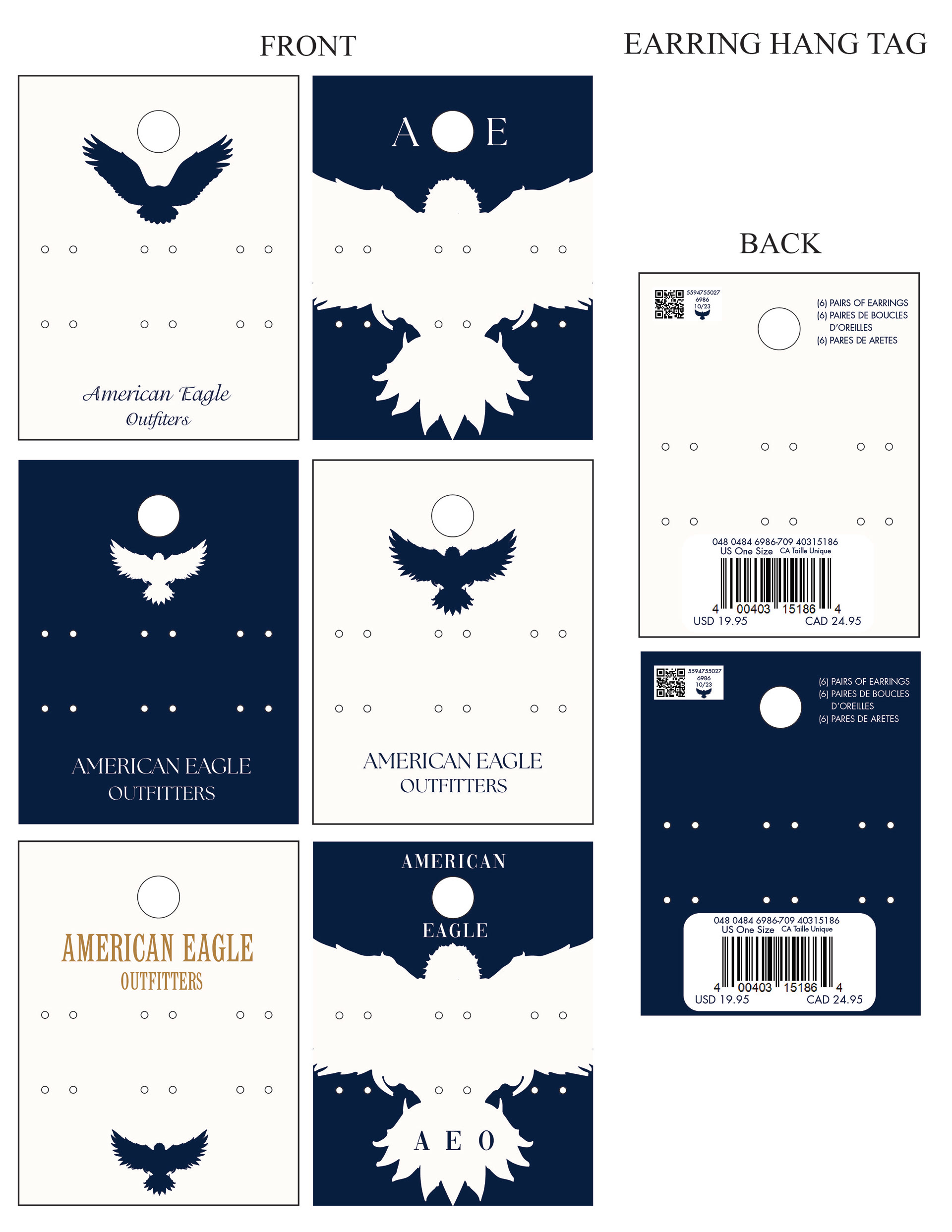 Concept Ideas for Earring Hang Tags