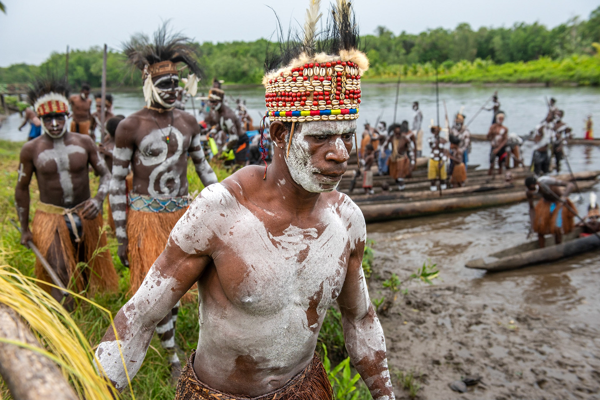 Arrivée au village Asmats
