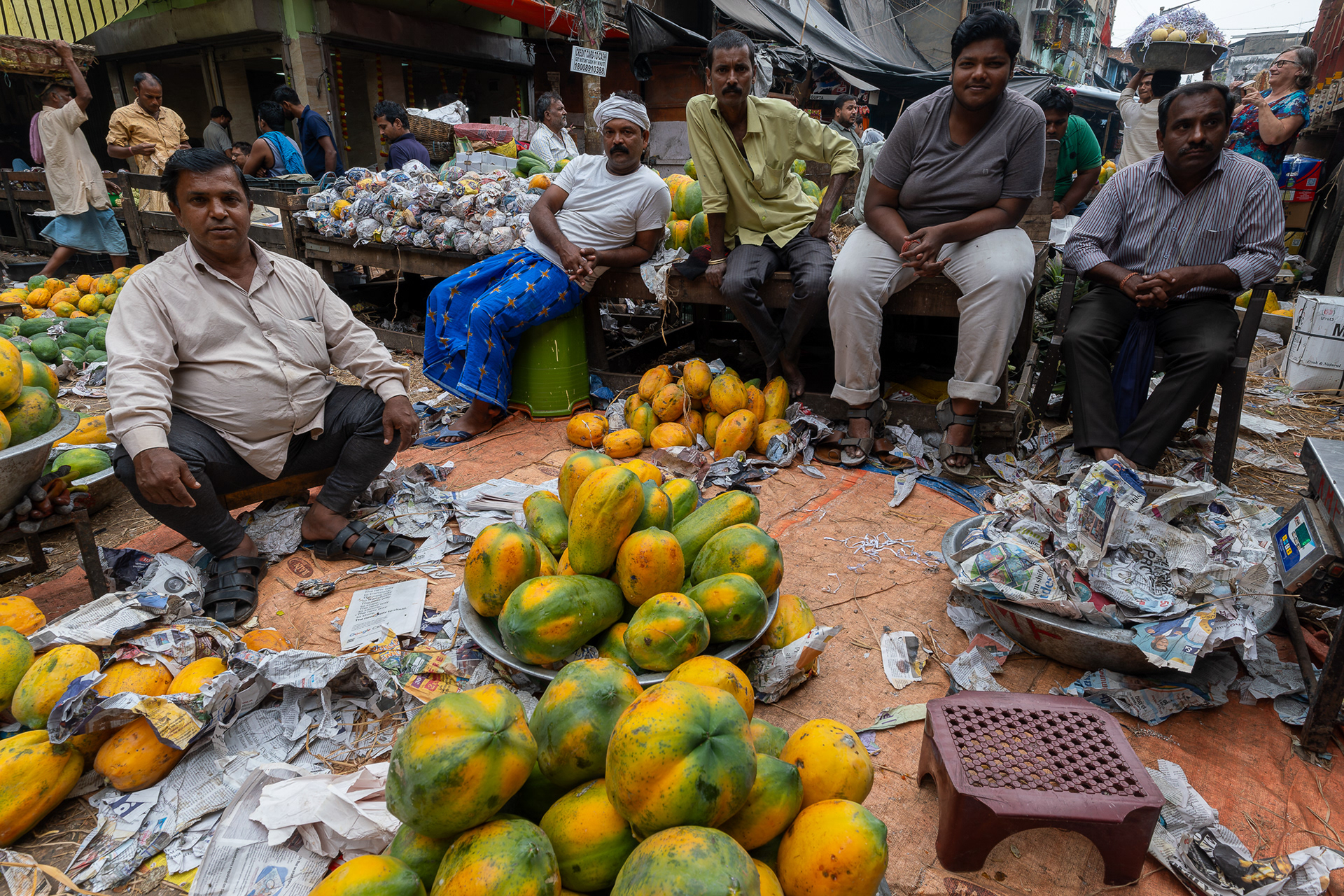 Marché aux fruits de Calcutta