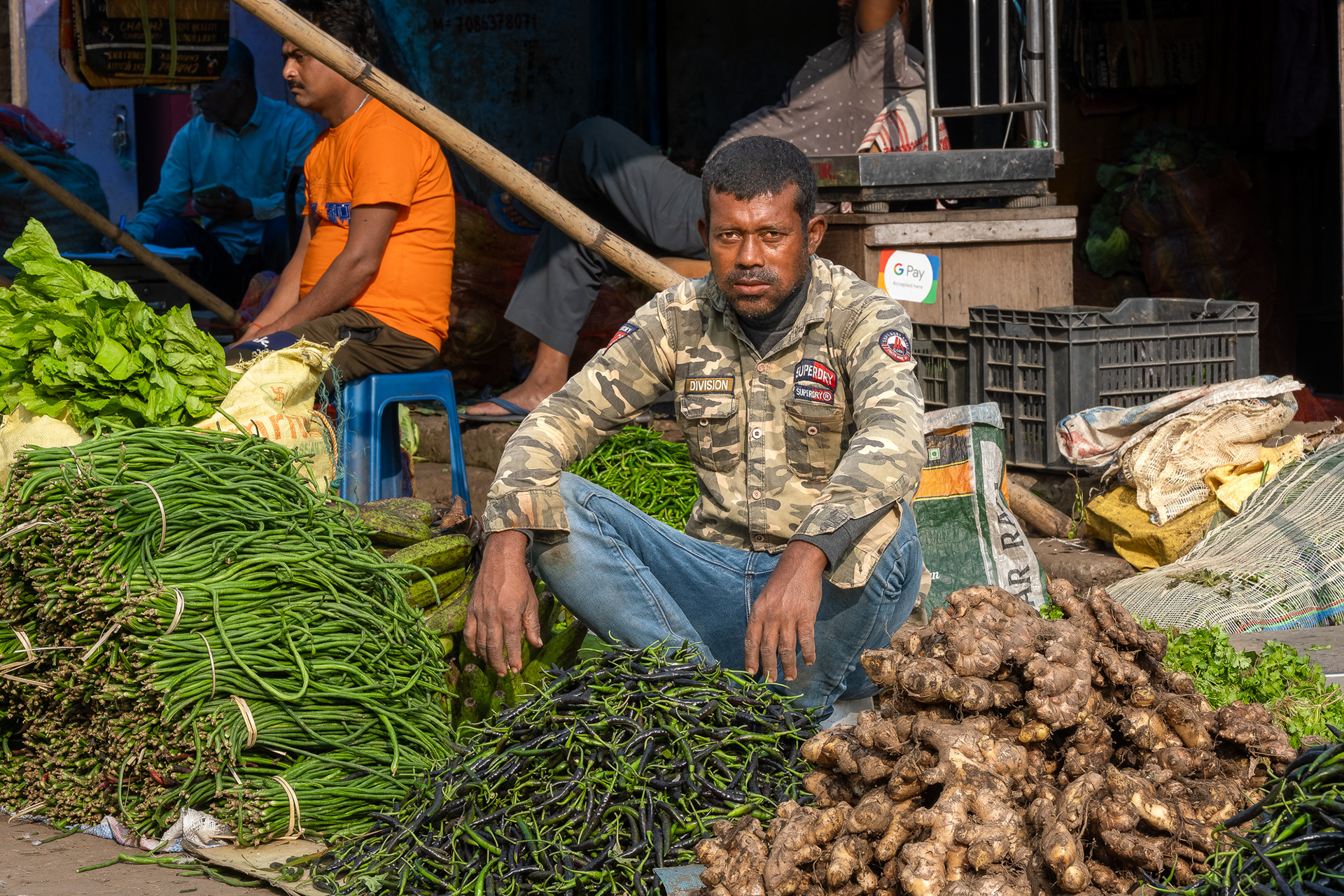 Au marché de Jothat, dans l'Assam