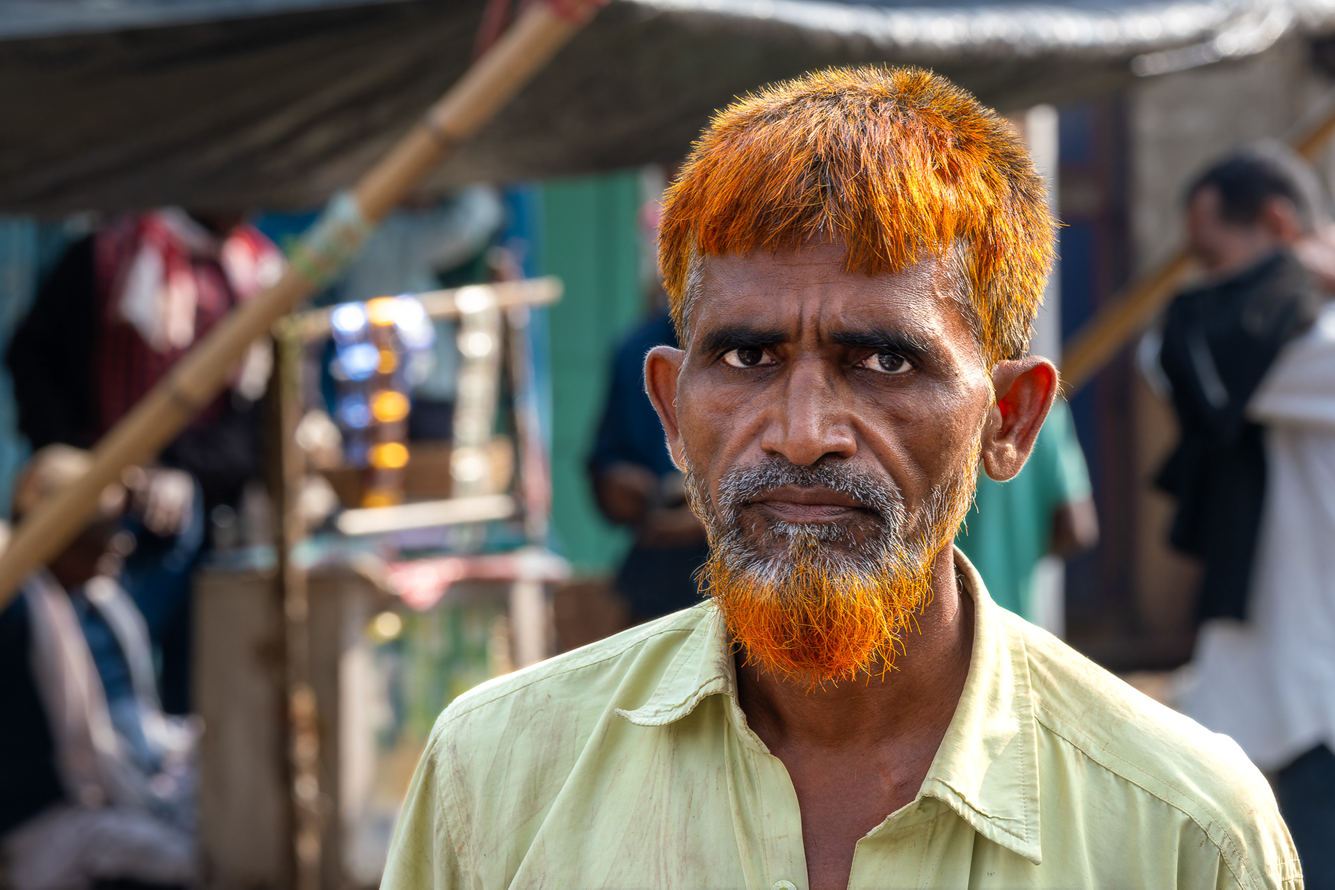 Au marché de Jothat, dans l'Assam