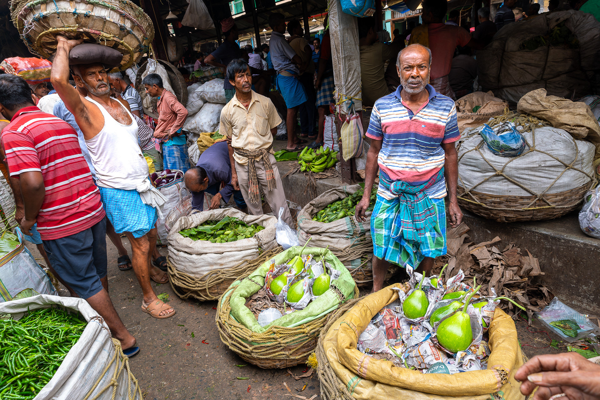 Marché aux légumes de Calcutta