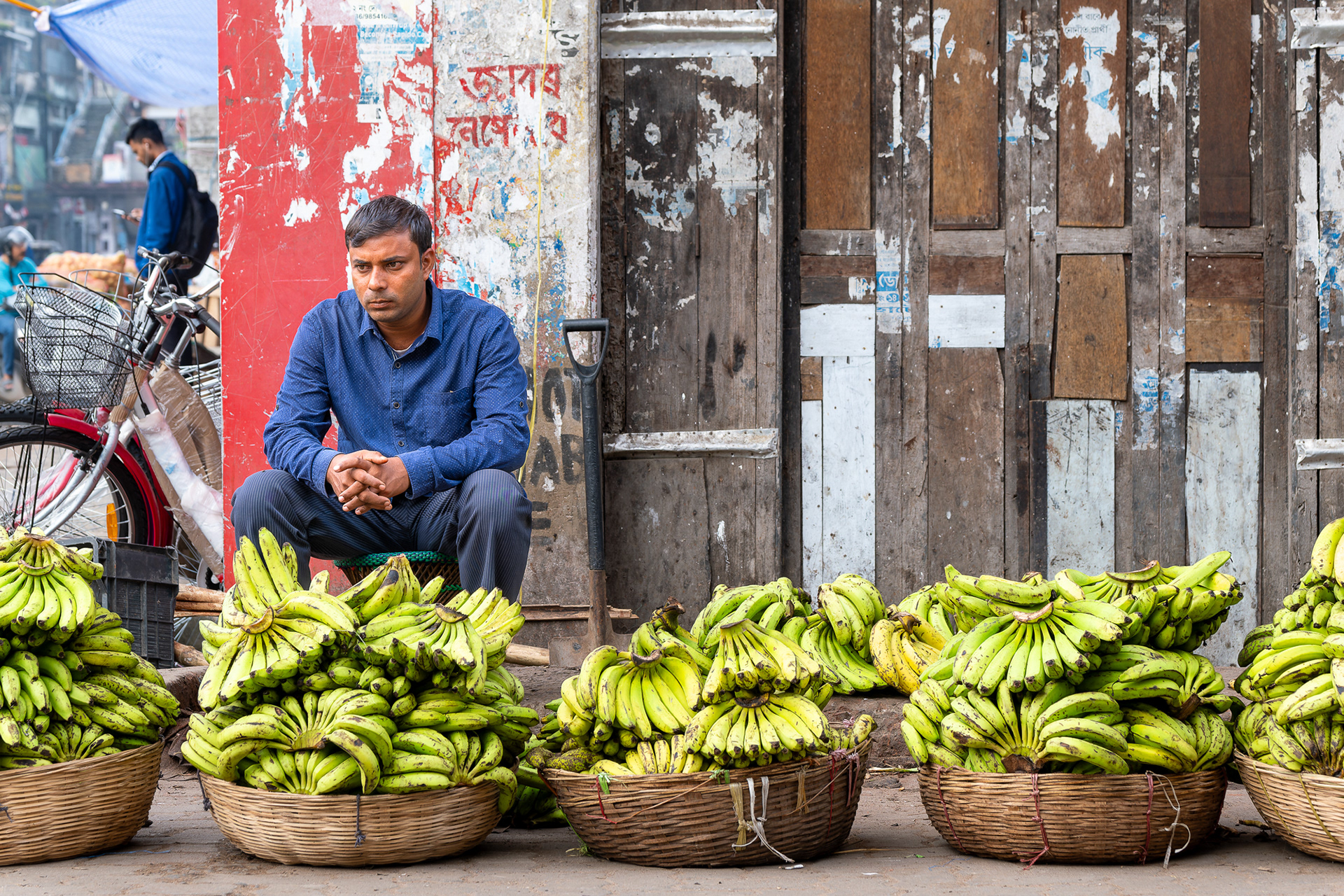 Au marché de Jothat, dans l'Assam