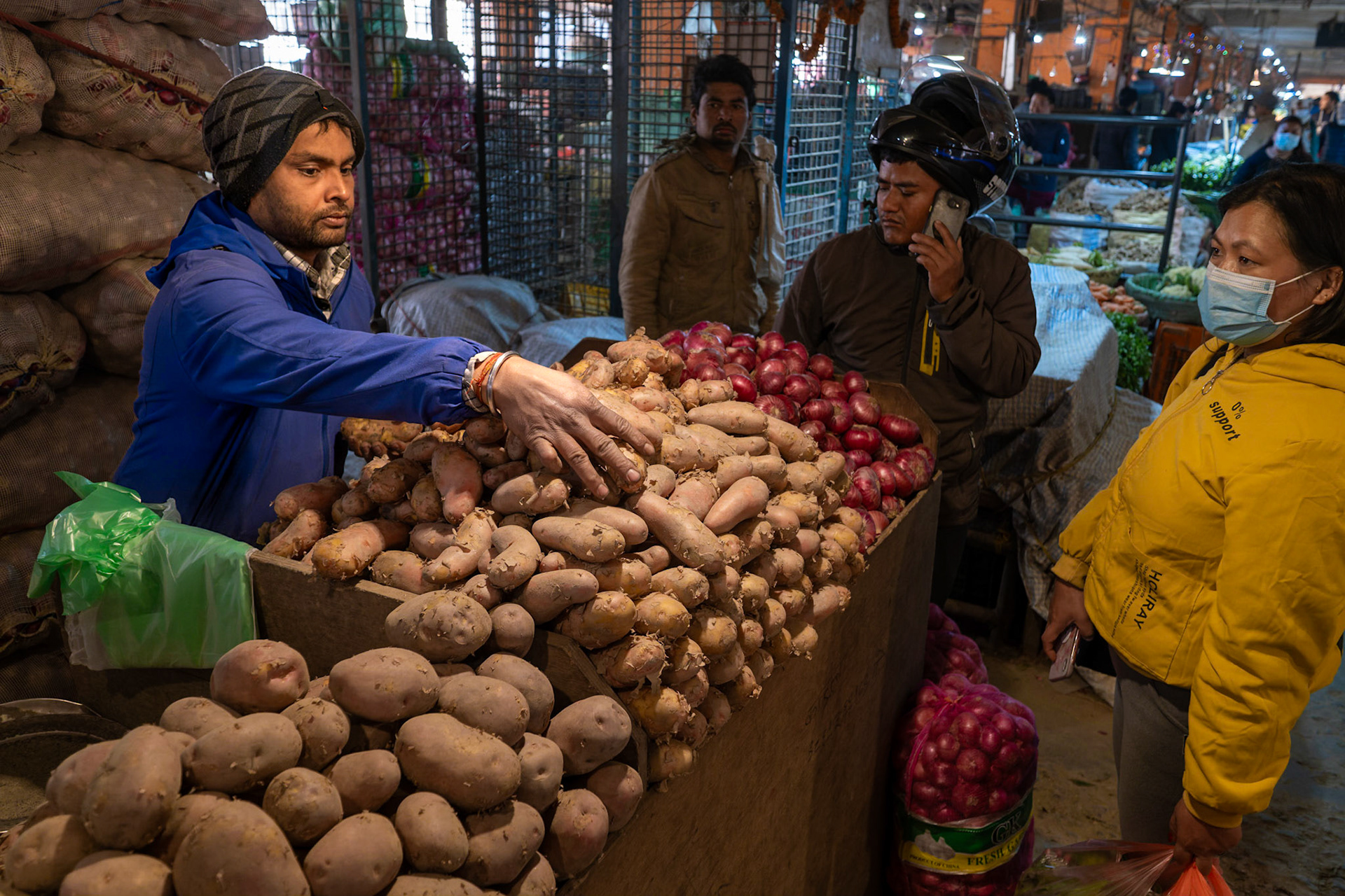 Marché de gros alimentaire de Katmandou