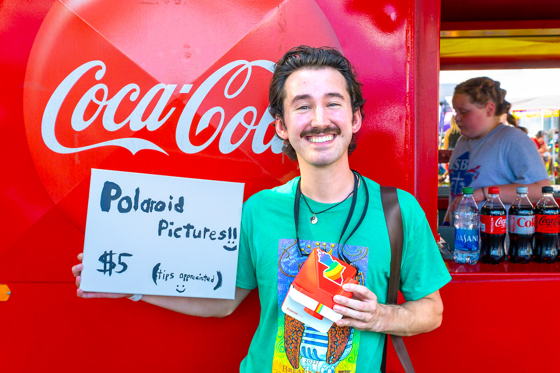 Photographe photographié au Festival de l'Écrevisse de Breaux Bridge