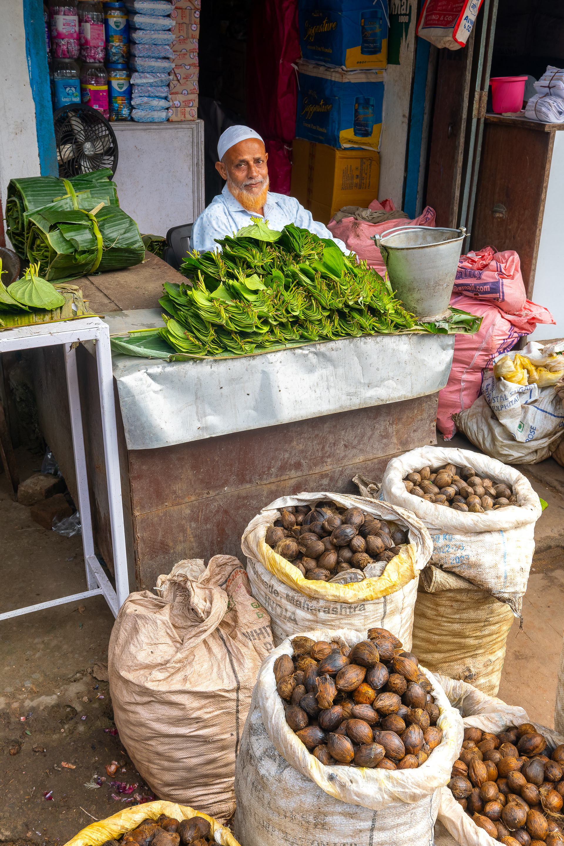Au marché de Jothat, dans l'Assam