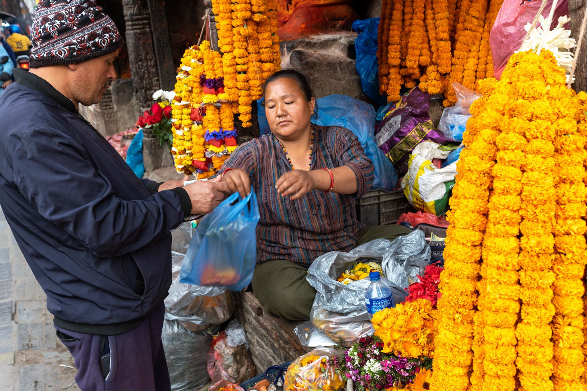 Scène de vie dans le quartie de Pata