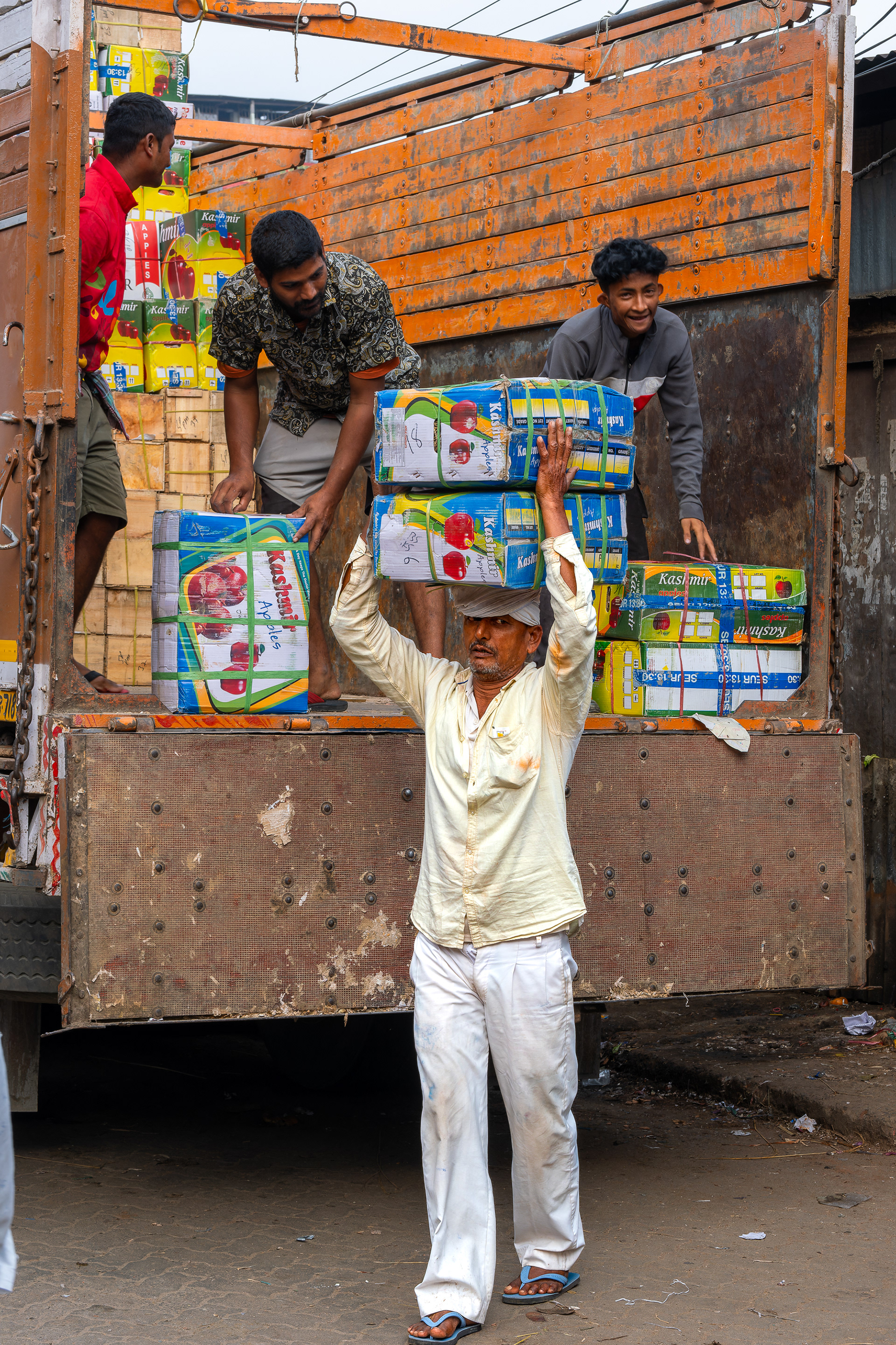 Au marché de Jothat, dans l'Assam