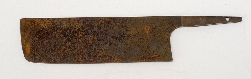 This piece of rust will turn into a beautiful nakiri