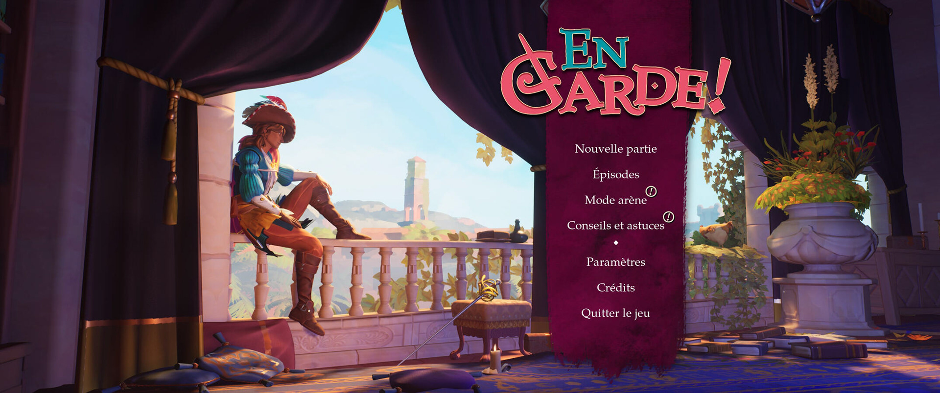 En Garde! main screen.