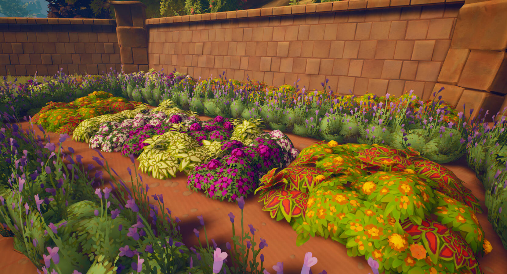 Assembly of flowerbeds.