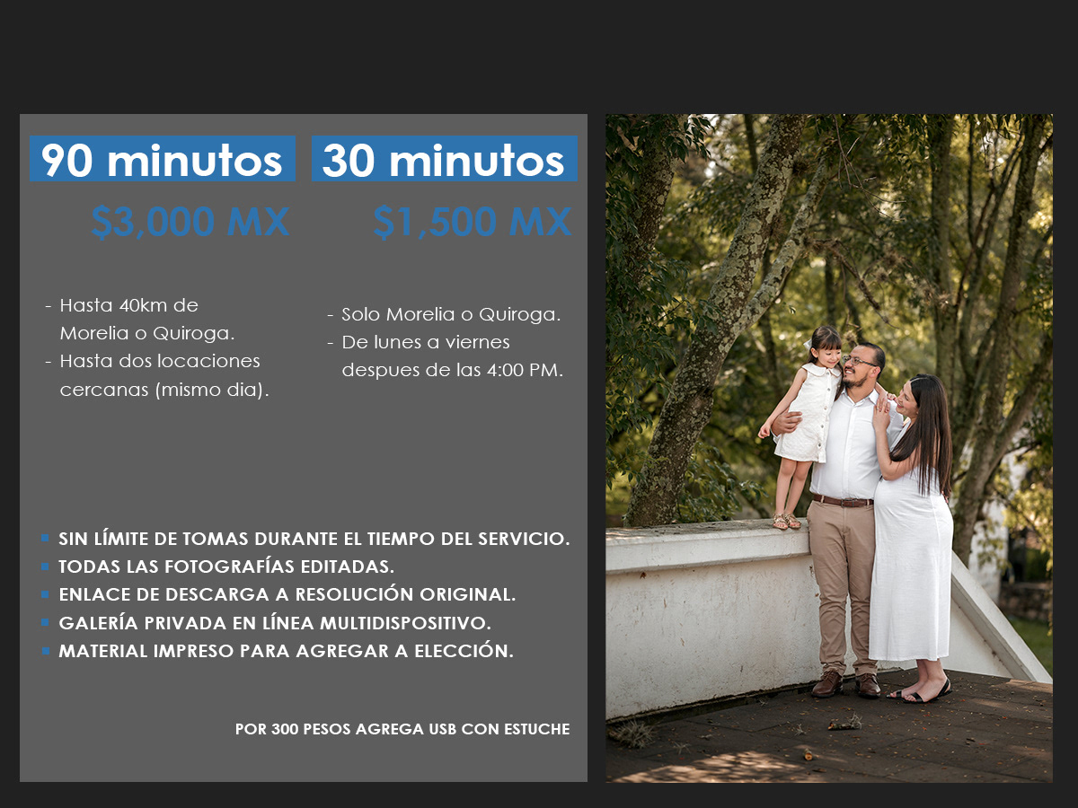 sesiones de fotografia en morelia