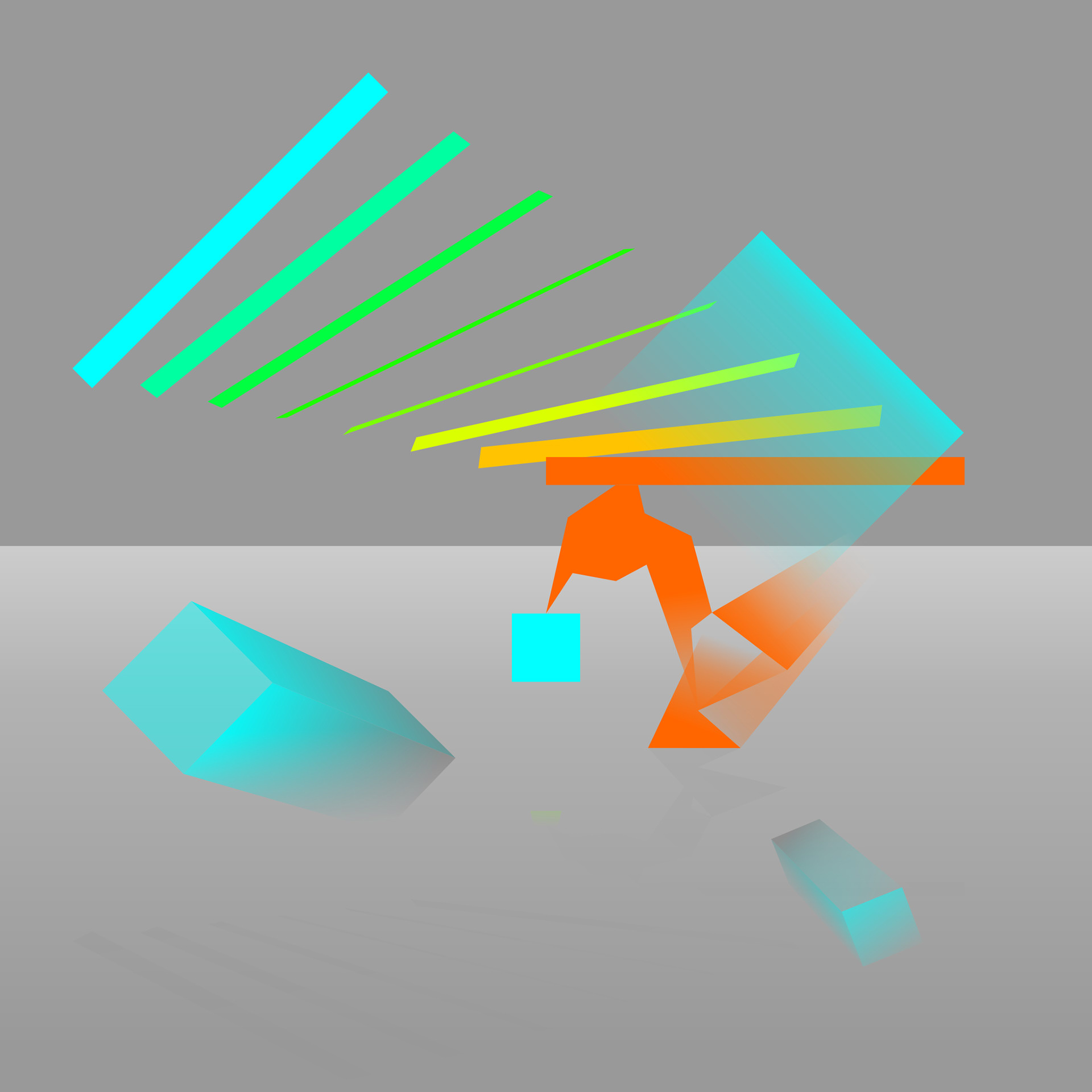 Imaginary Machines Series: Makes a ...  Cyan Square