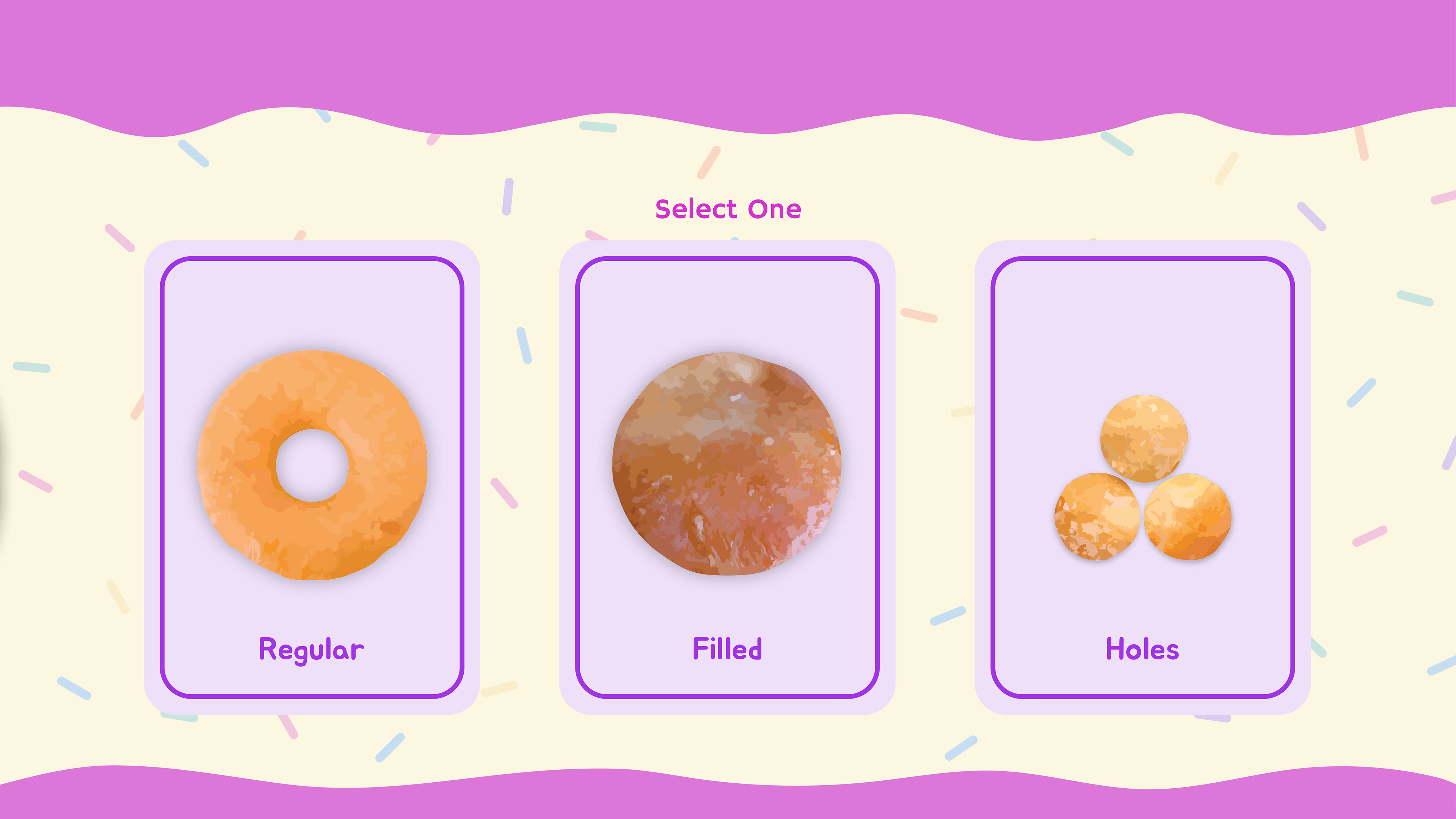 Donut Type Selection