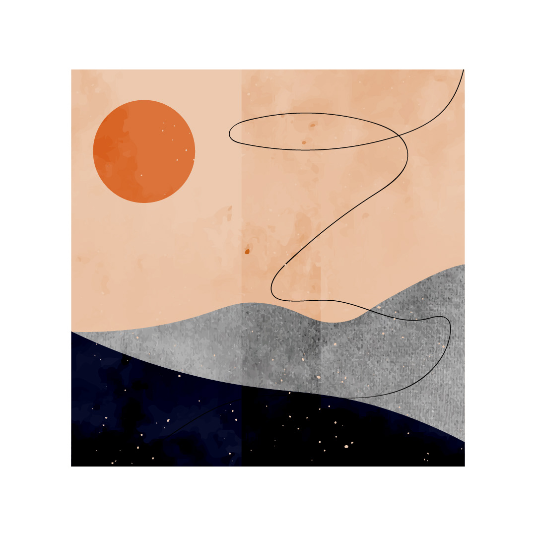 Ilustracja. Góry.