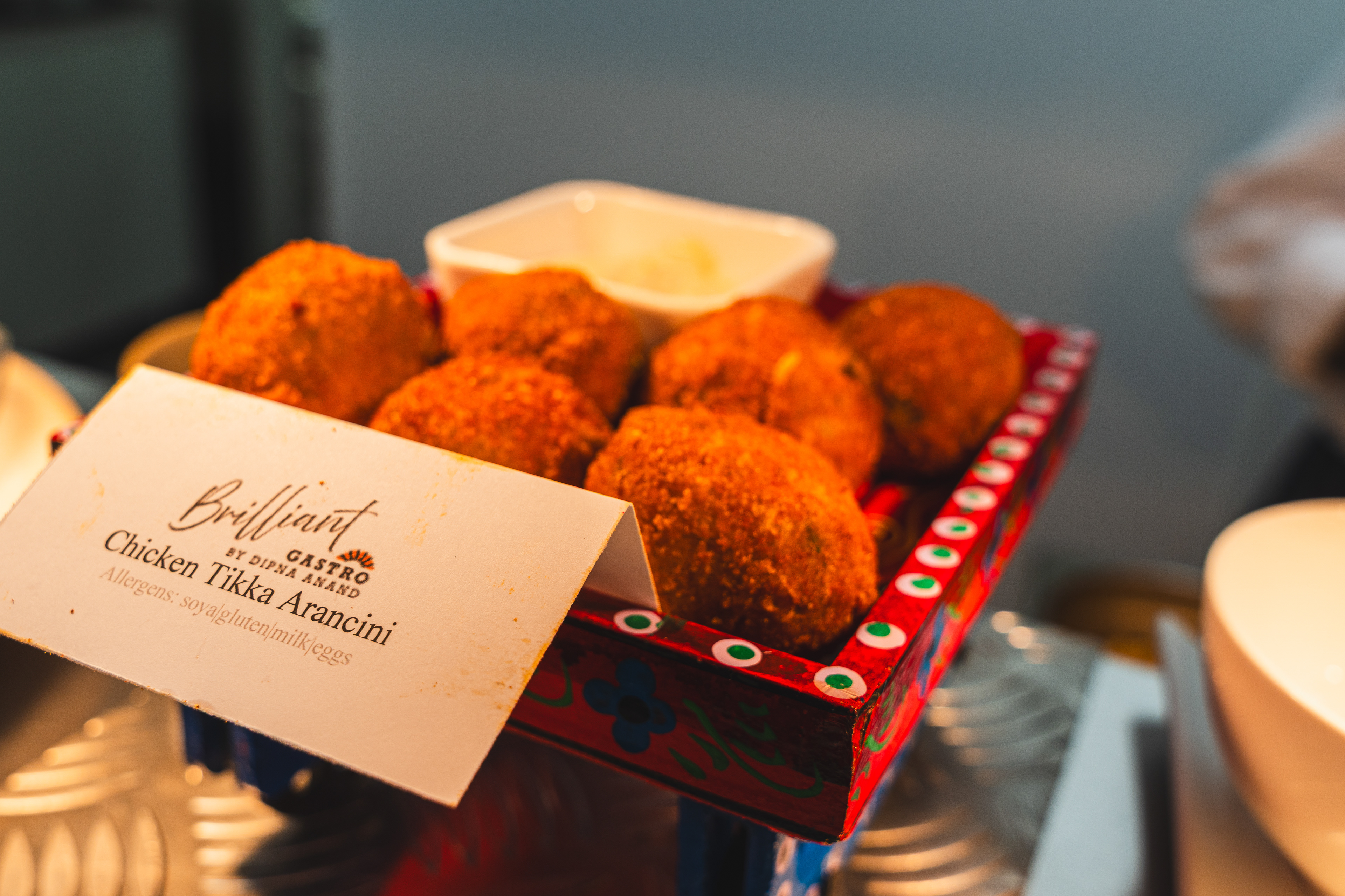 Brilliant Gastro Chicken Tikka Arancini by DIpna Anand