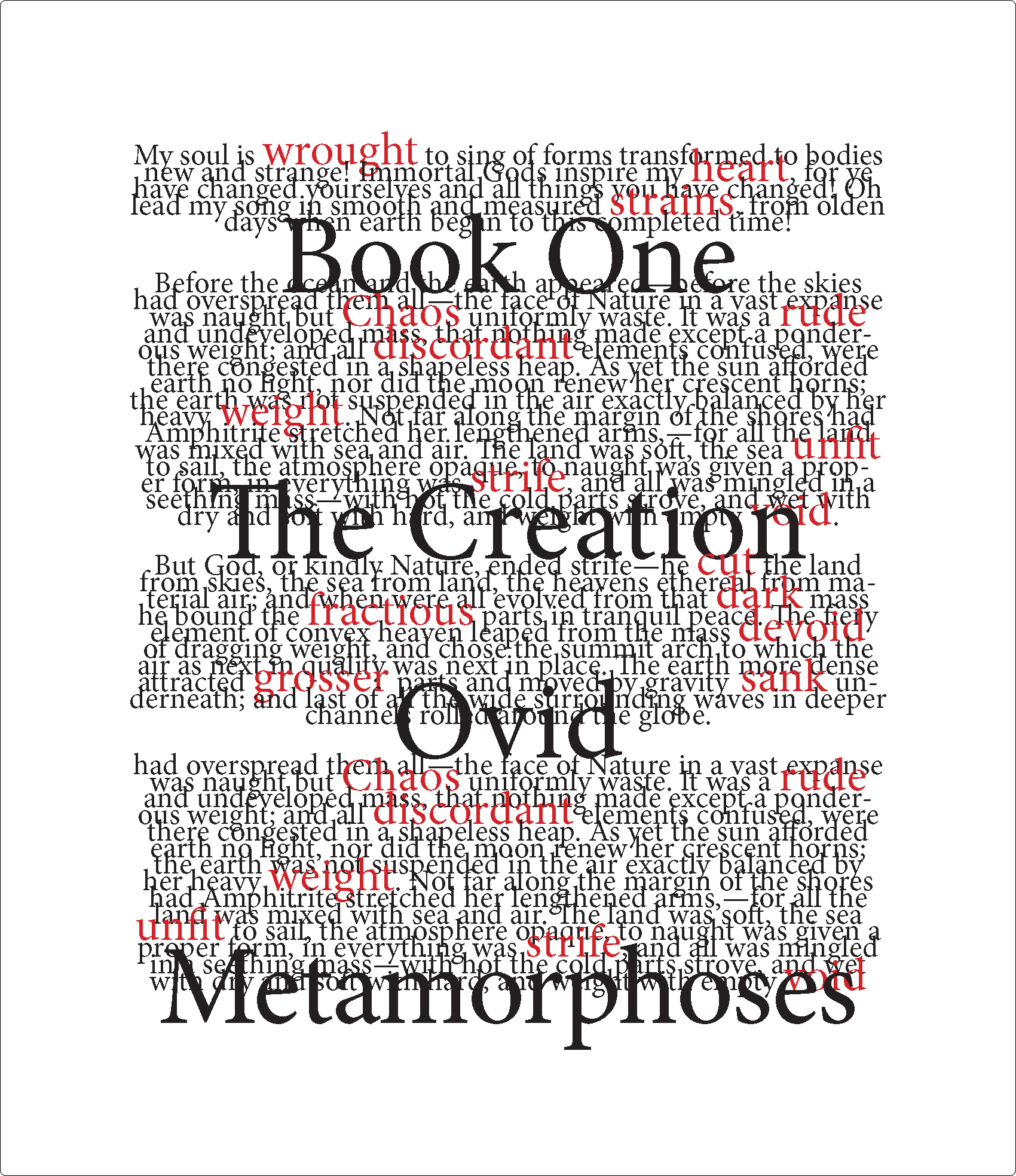 Study of typographic color