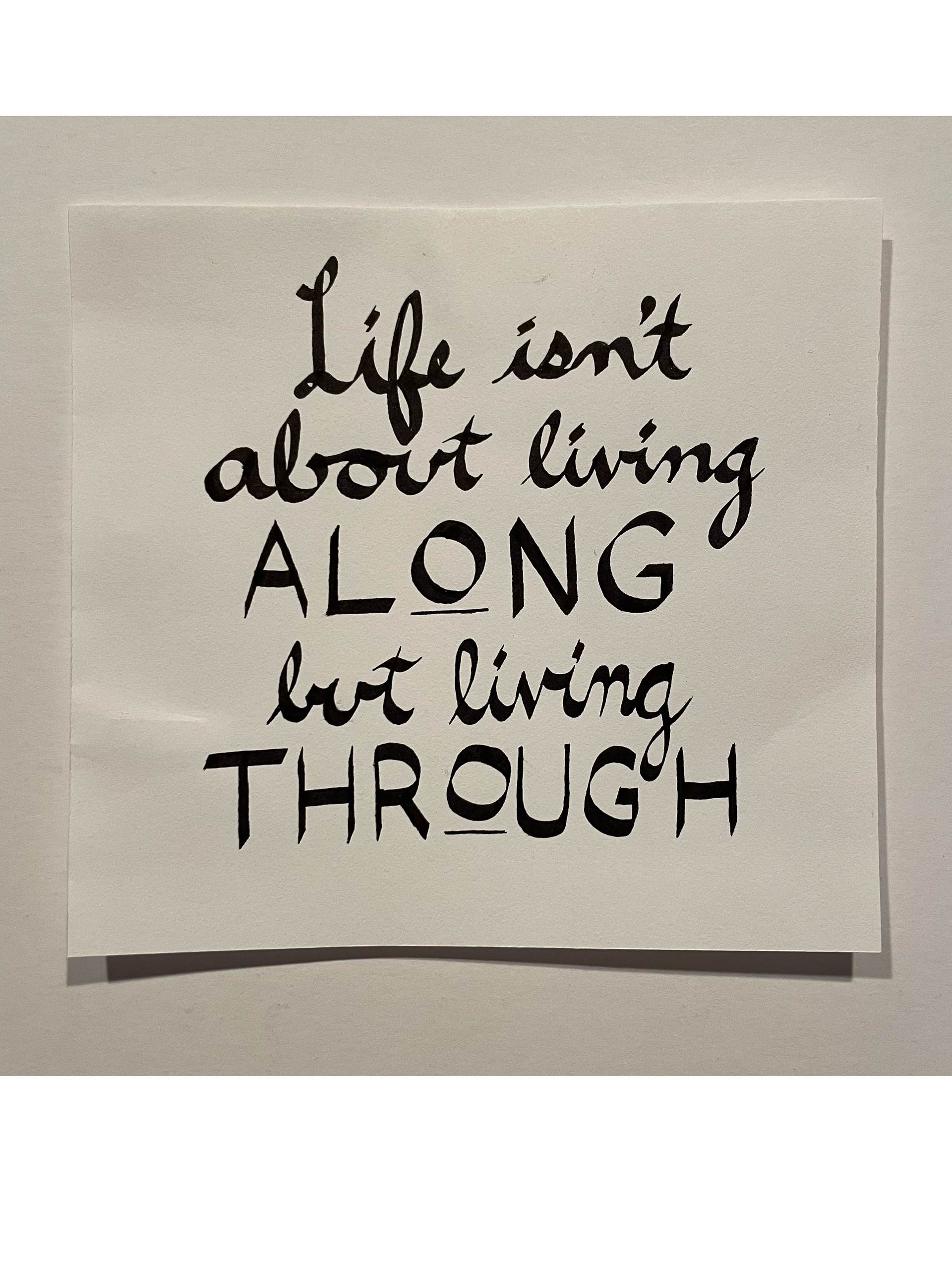 Small calligraphy piece