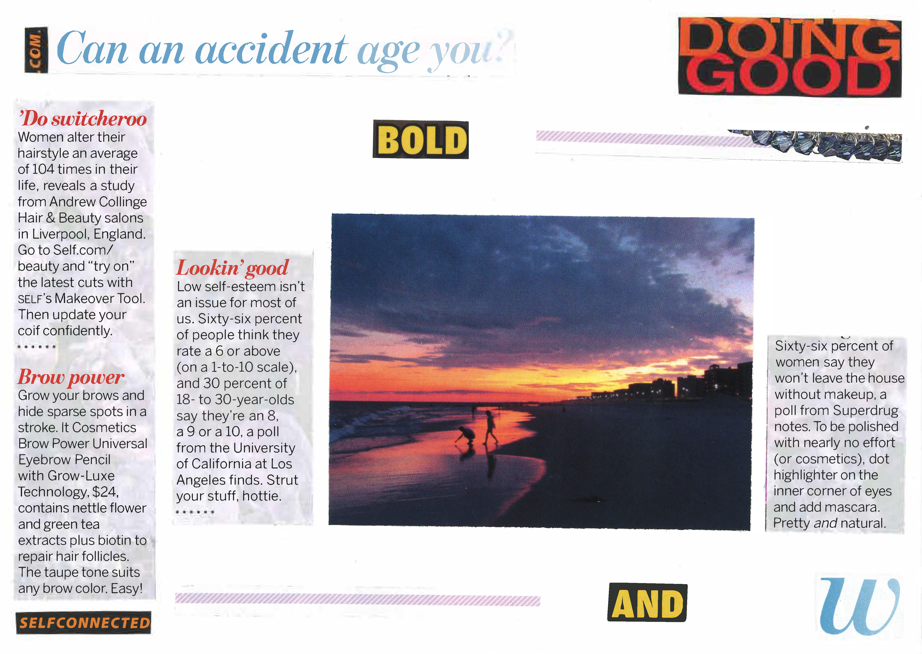 Random magazine clippings to make a pleasing layout - Full Color