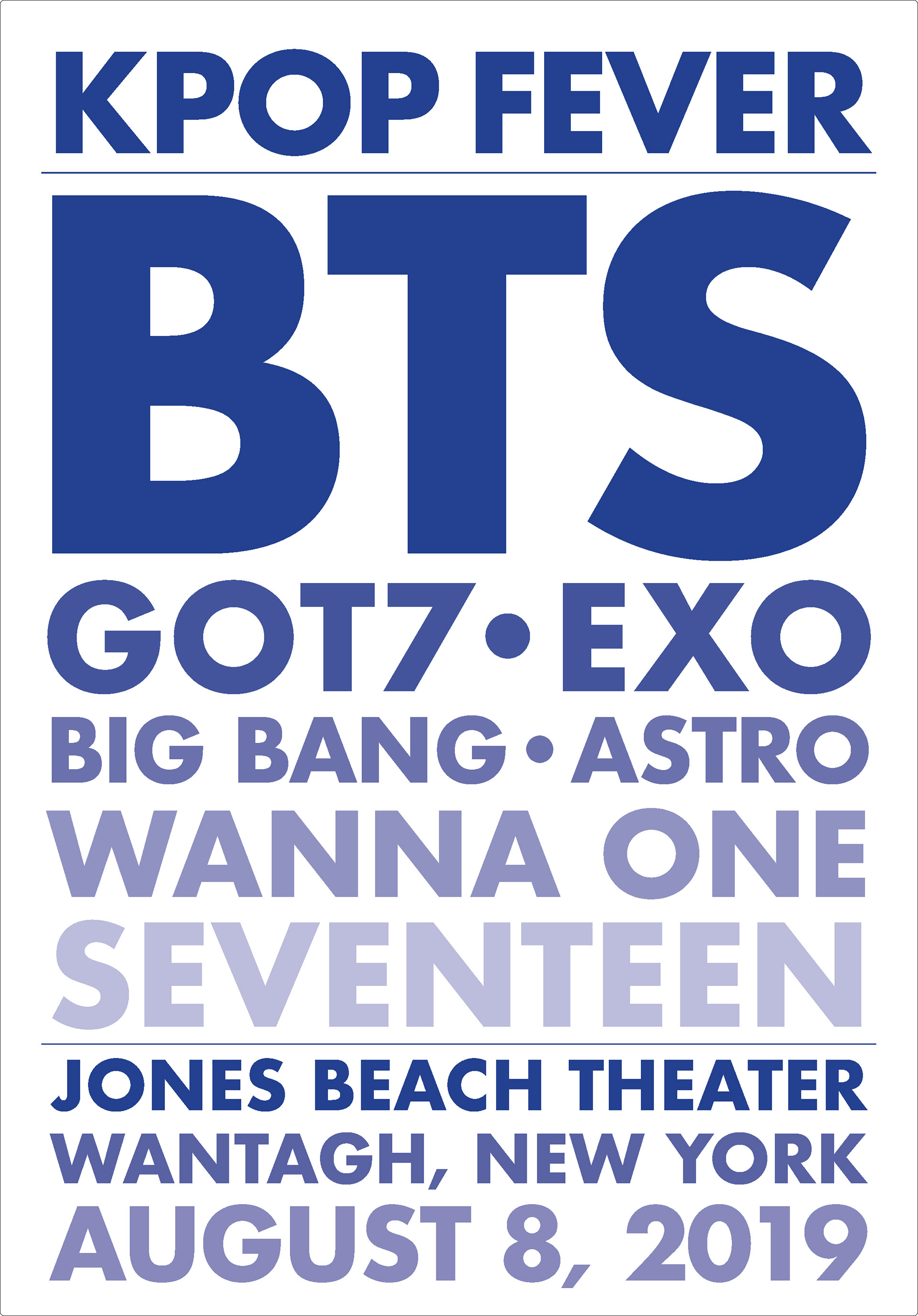 Fictional concert lineup poster