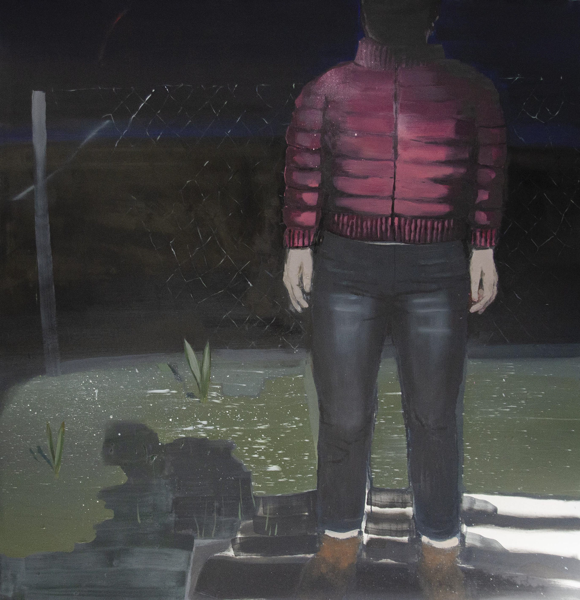 "I was too early" oil on canvas, 150 x 140 cm, 2022