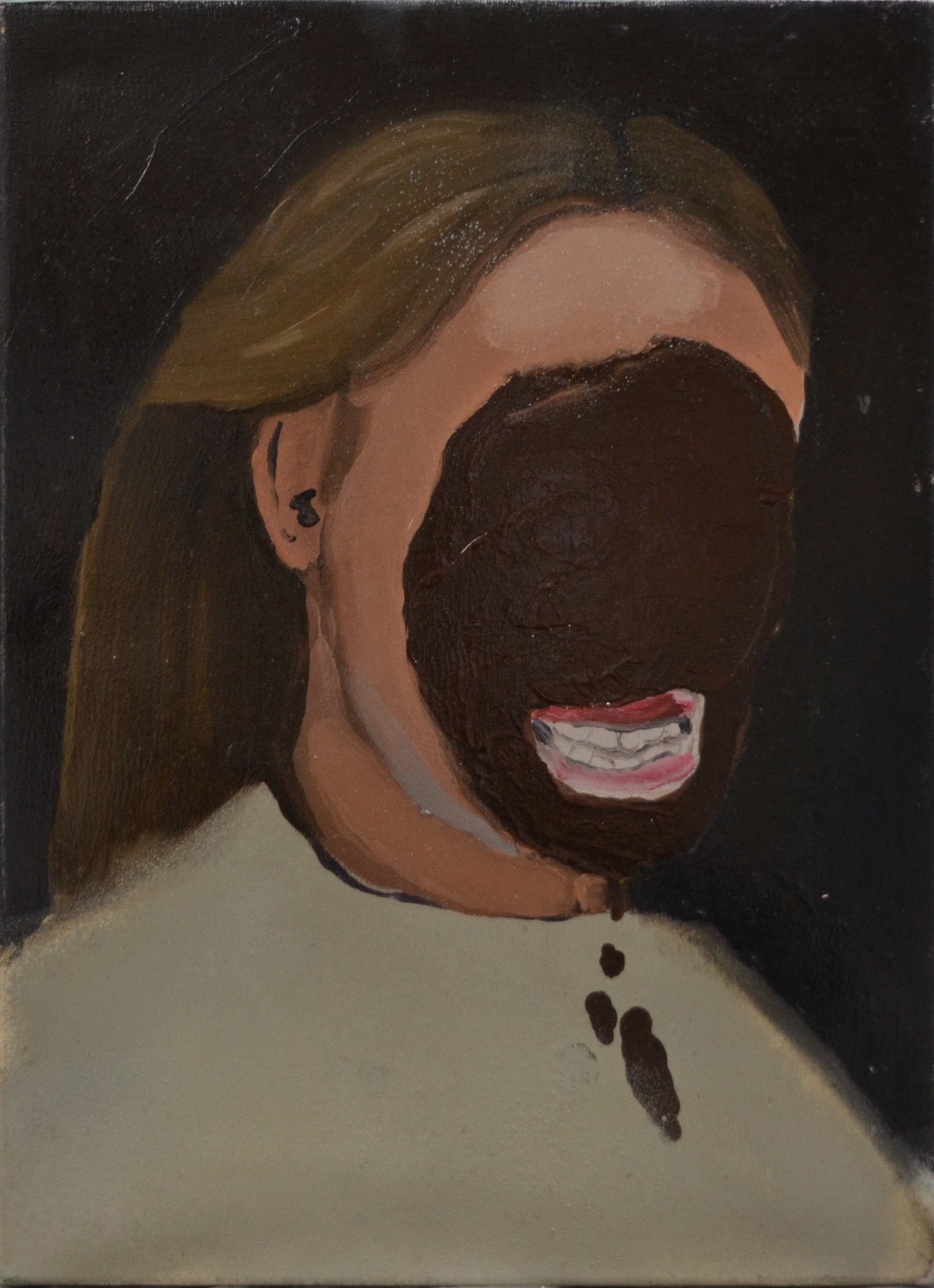 „Self portrait“, oil on canvas, 40 x 30 cm, 2021  