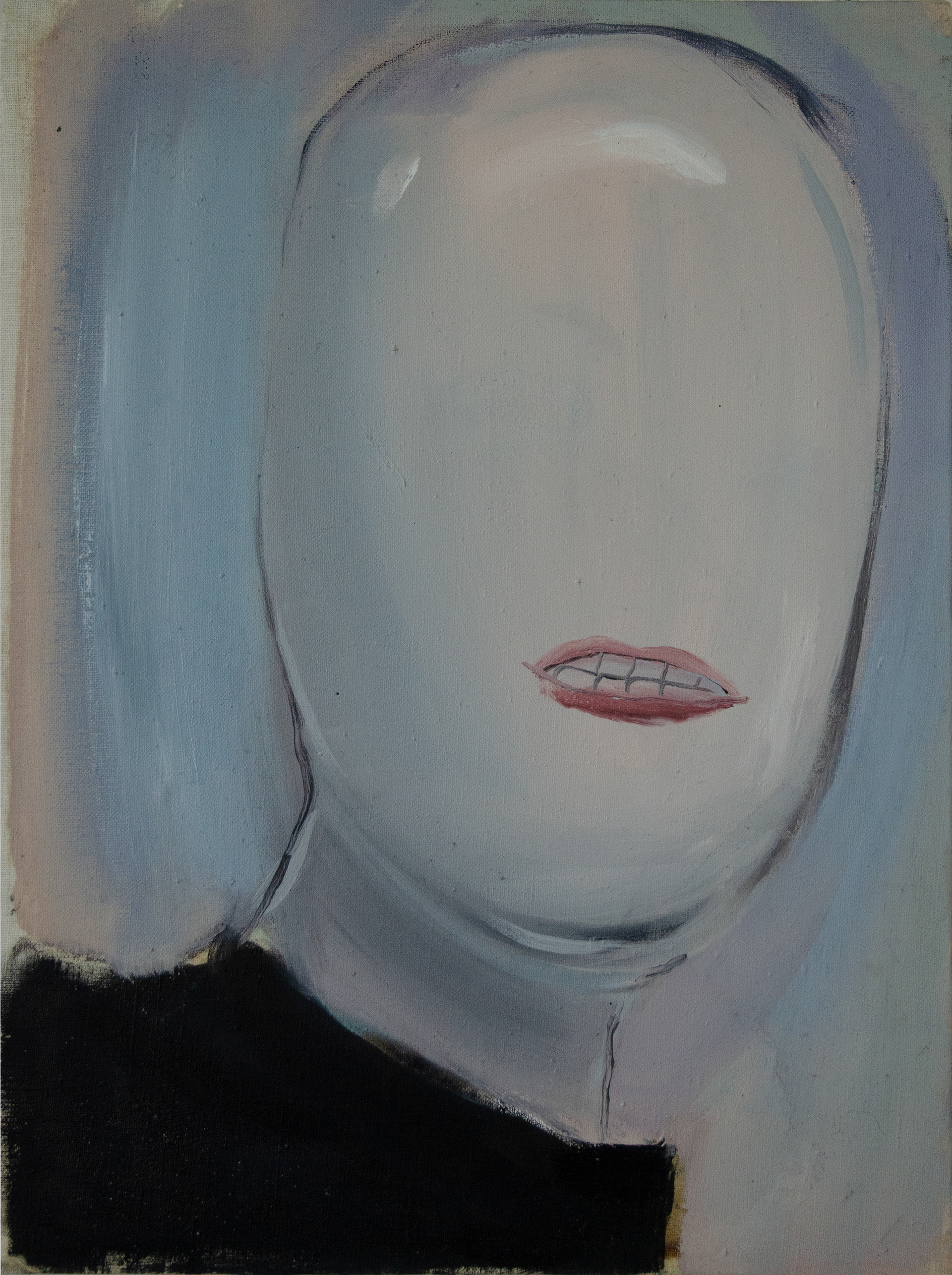 „Self portrait“, oil on canvas, 40 x 30 cm, 2021