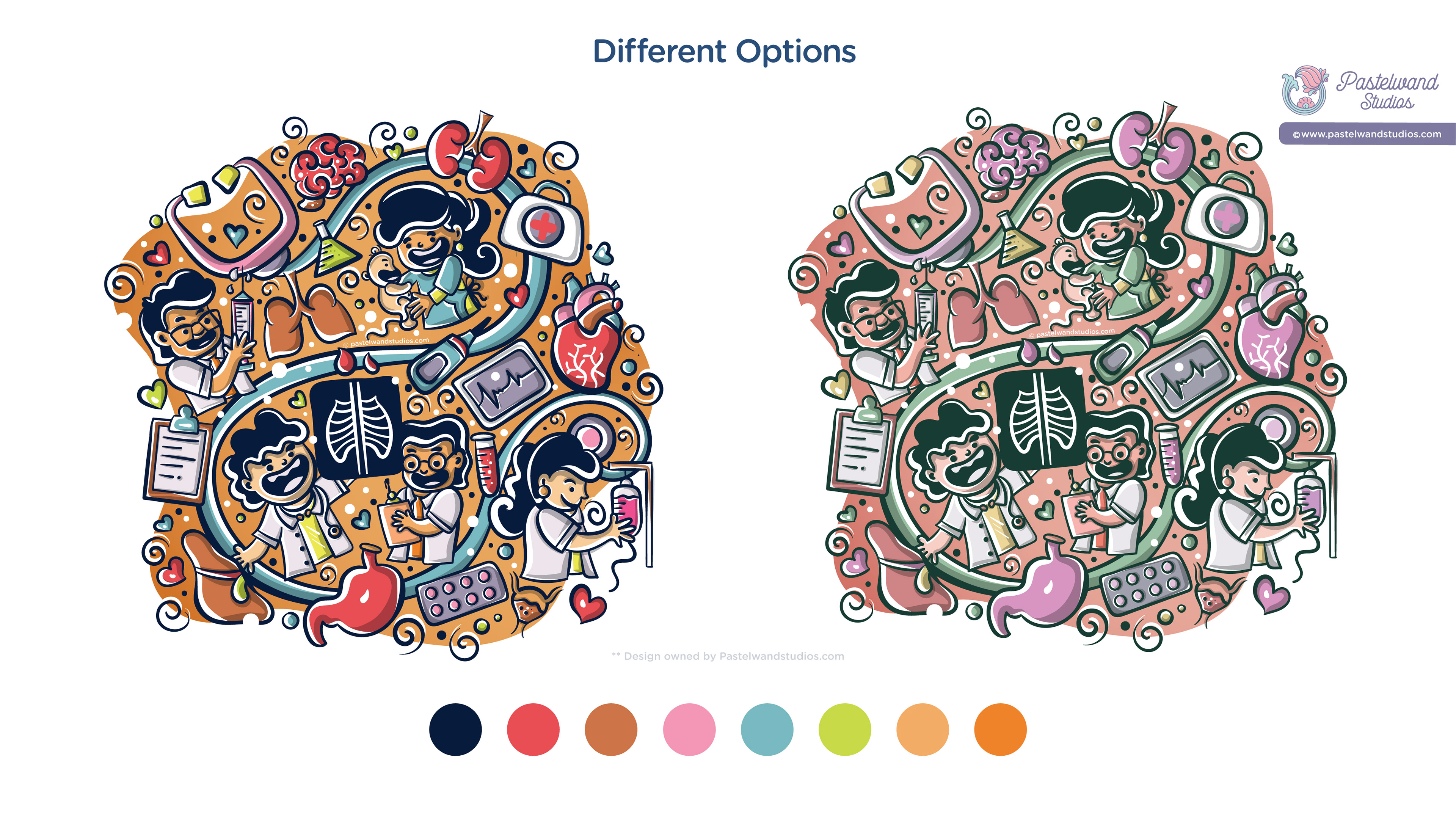 Design for medical event merchandise