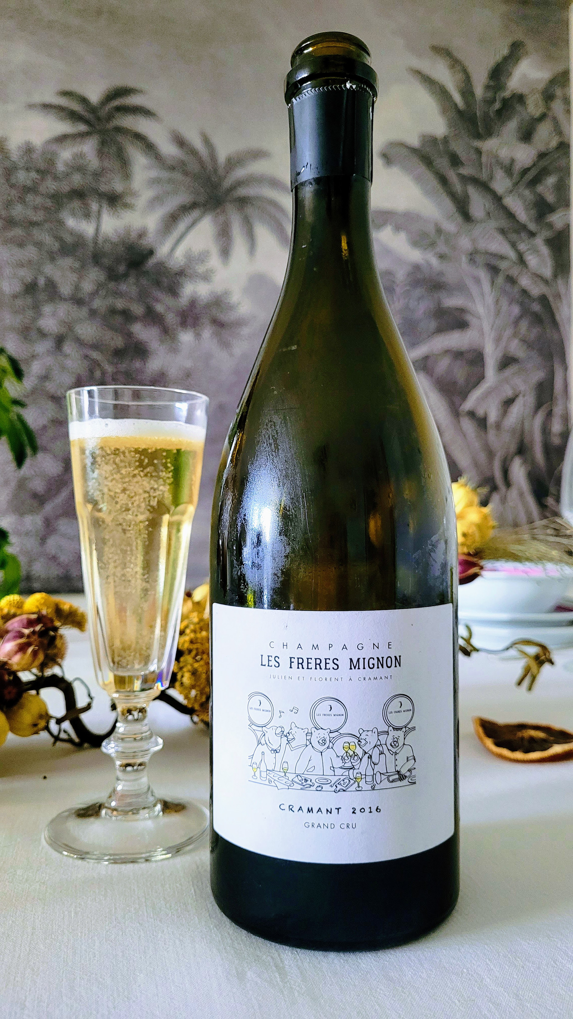 Bouteille de champagne Cramant 2016 des Frères Mignon