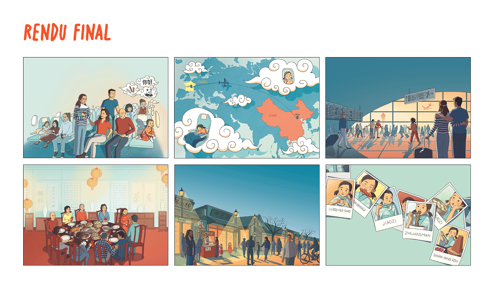 Rendu final des illustrations de l'album jeunesse