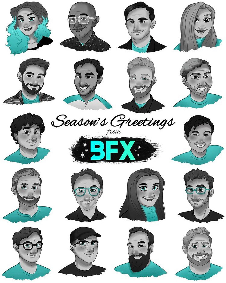 BFX Holiday Card, Copyright 2021