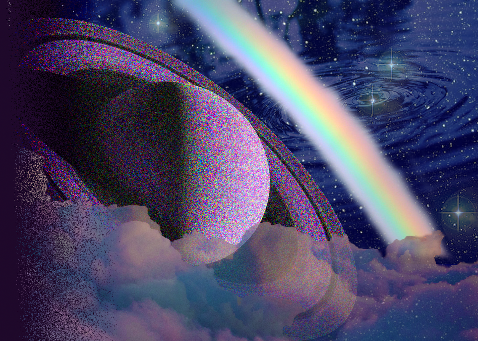 Photoshop - Layers, Adding noise, Color Balance, Opacity