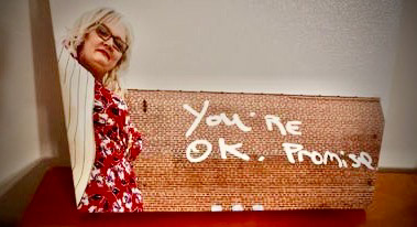 Jennifer, seeing you overcome all that you have to arrive in this photo, next to these words, "You're OK. Promise," is beyond inspiring to me. The courage to be you is not an easy undertaking in a world where everything but kindness is rewarded. Thank you for sharing this journey in discovering yourself with me. I am honored to walk beside you + forever grateful for our friendship! Love you, Jennifer :) (1) Fun Fact: "God is good." (2) Hope: "That we can make things better through kindness + love." (3) Fear: "That people are closed-minded." (4) Words Describing the Feeling LovingKindness Brings You: "Uplifting."