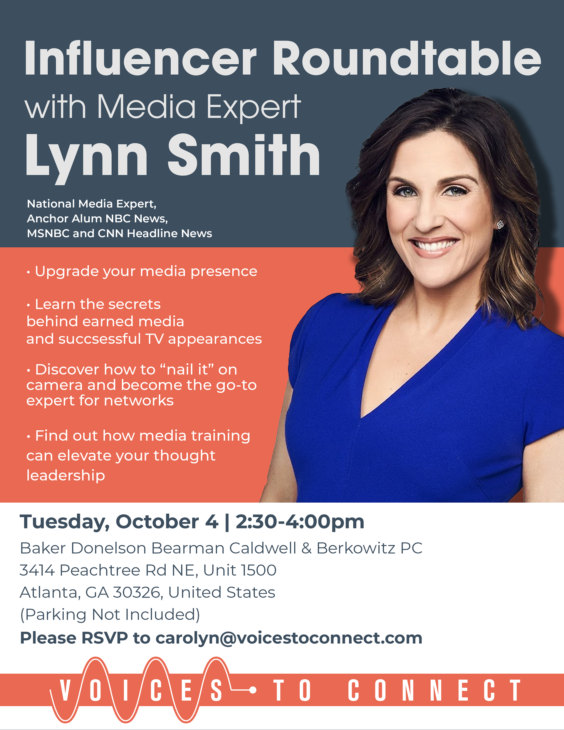 flyer for lynn smith event