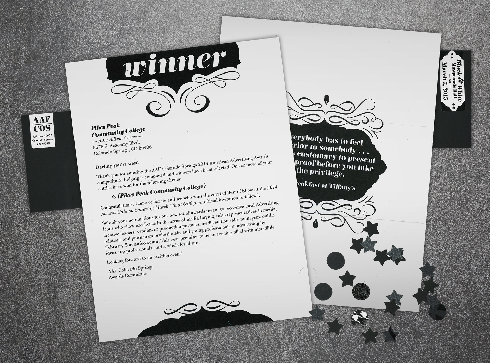 Winner Announcement Letter