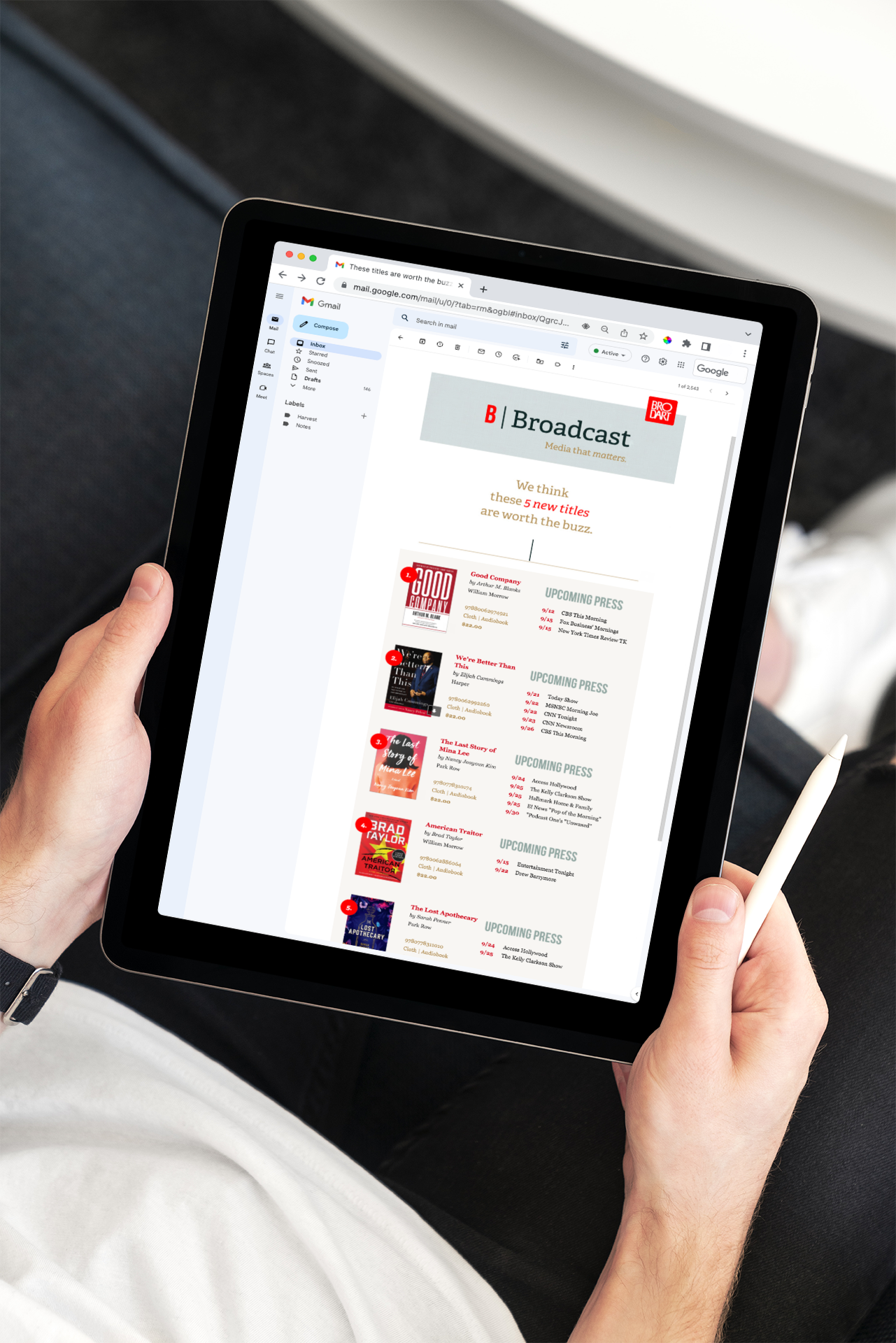 New Title Book Tours, Media & Press | E-blast