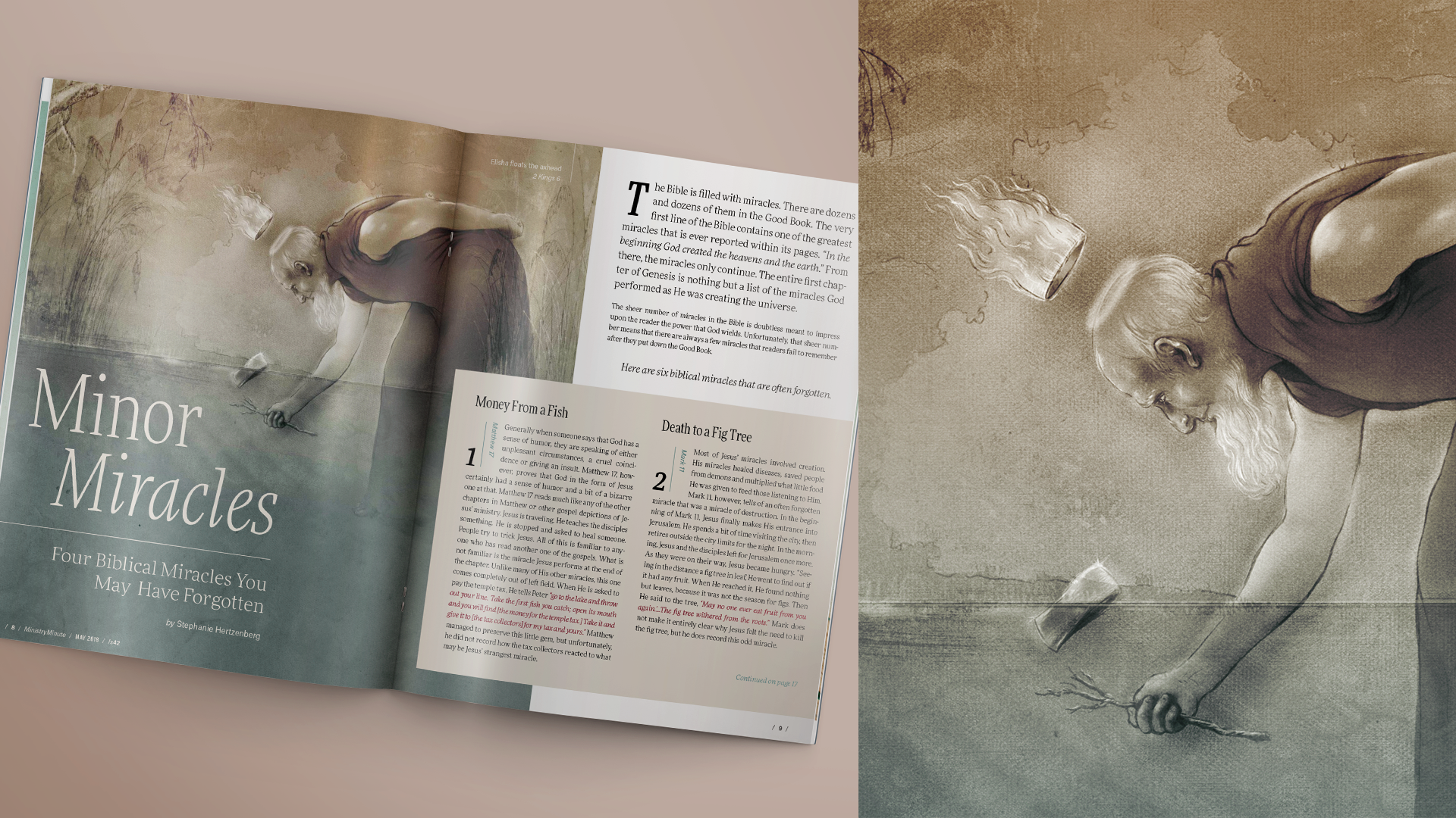 Layout Mock-up & Illustration Close-up