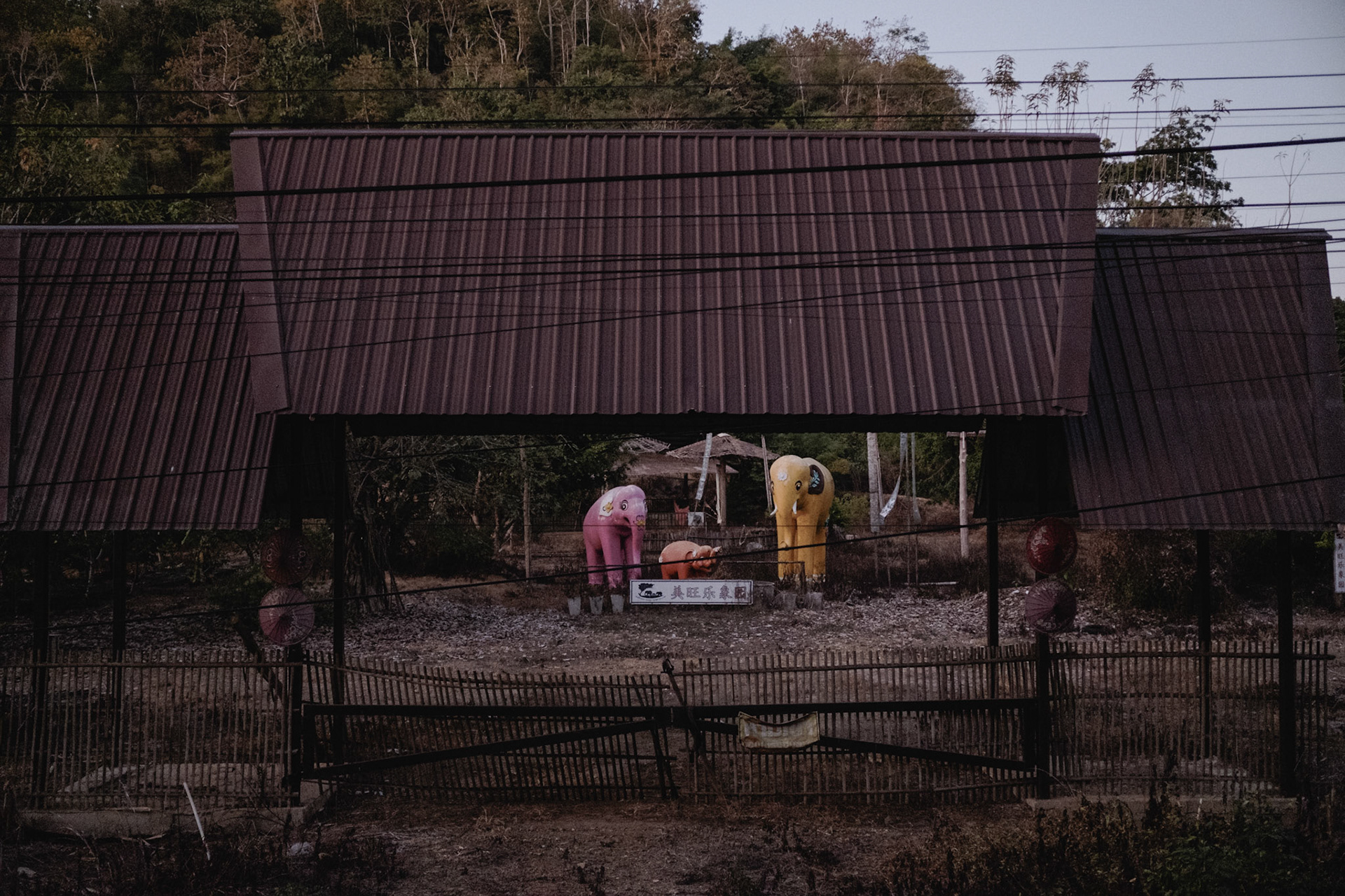 Thailand, 2021-2022, An abandoned elephant camp in the Chiang Mai area. Photography by Maxime Gruss / Hans Lucas. Thaïlande, 2021-2022, Un camp a elephants abandonne dans la region de Chiang Mai.. Photographie de Maxime Gruss / Hans Lucas.
