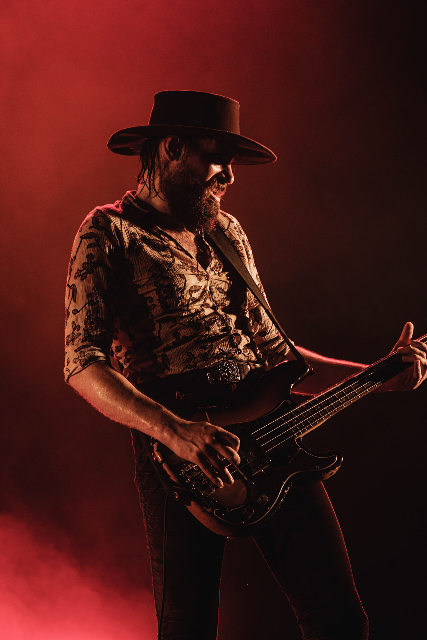 France, Clisson, 2022-06-25.  Kadavar. 15th edition of Hellfest, the famous metal festival back after 2 years of postponement, for an exceptional double edition. Photography by Maxime Gruss / Hans Lucas.France, Clisson, 2022-06-25. Kadavar. 15eme edition du Hellfest, le celebre festival de metal de retour apres 2 ans de report, pour une double edition exceptionnelle. Photographie de Maxime Gruss / Hans Lucas.