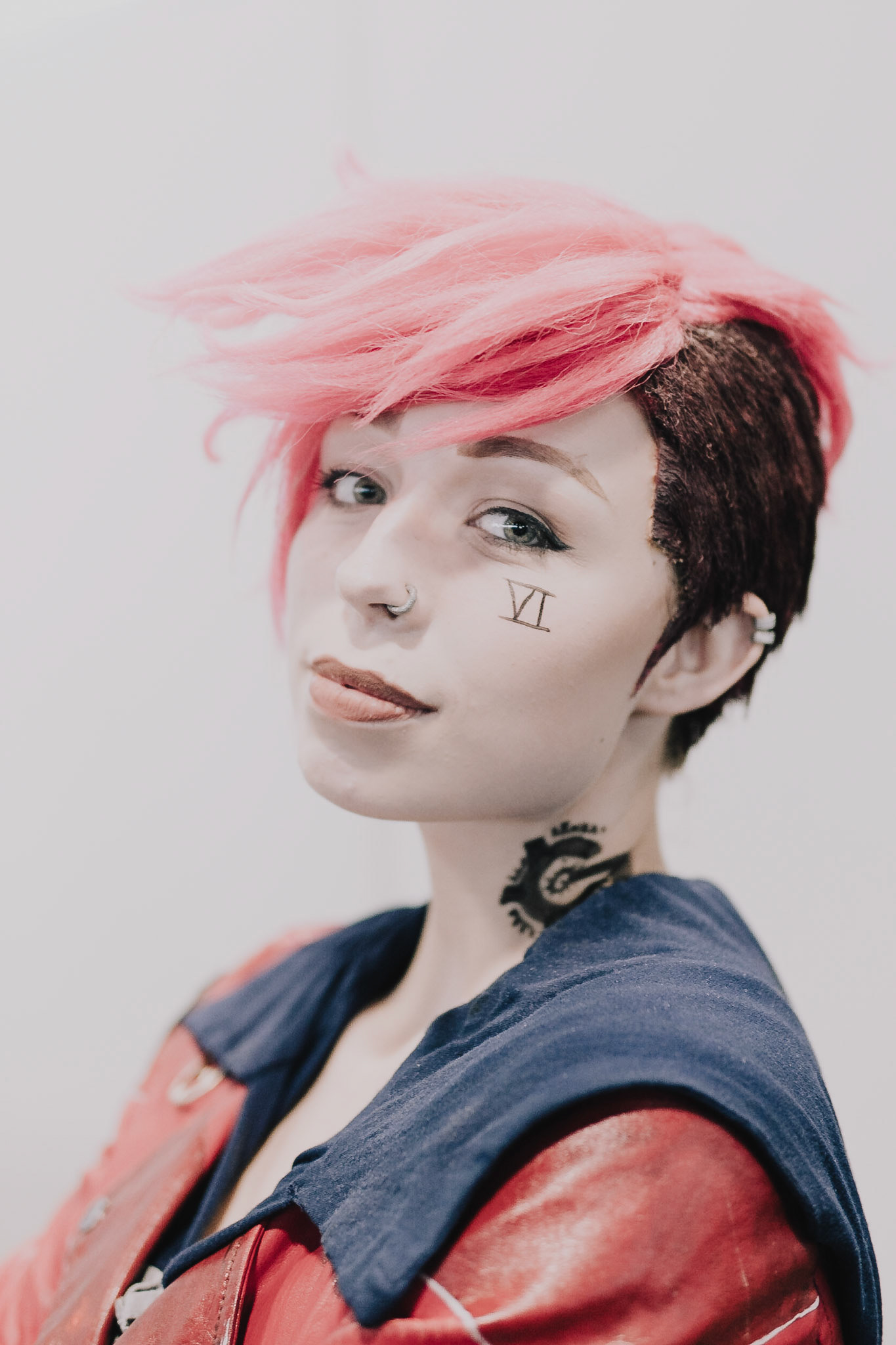 France, Paris, 2022-07-17. Vi from League of Legends and Arcane. Japan expo in Paris Nord Villepinte from July 14 to 17, 2022. Photograph by Maxime Gruss / Hans Lucas.France, Paris, 2022-07-17. Vi issue de League of Legends et Arcane. Salon Japan expo a Paris Nord Villepinte du 14 au 17 Juillet 2022. .Photographie de Maxime Gruss / Hans Lucas.