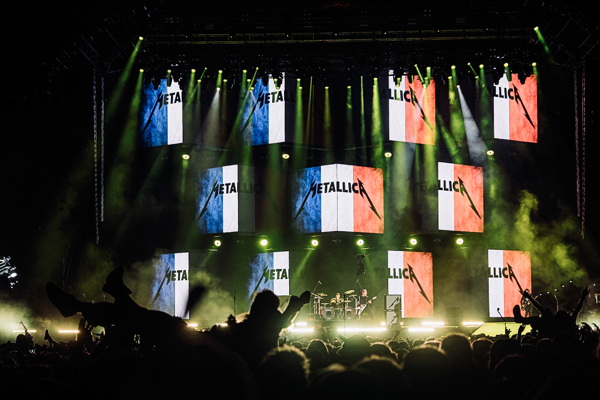 France, Clisson, 2022-06-27.  Metallica. 15th edition of Hellfest, the famous metal festival back after 2 years of postponement, for an exceptional double edition. Photography by Maxime Gruss / Hans Lucas.France, Clisson, 2022-06-27. Metallica. 15eme edition du Hellfest, le celebre festival de metal de retour apres 2 ans de report, pour une double edition exceptionnelle. Photographie de Maxime Gruss / Hans Lucas.